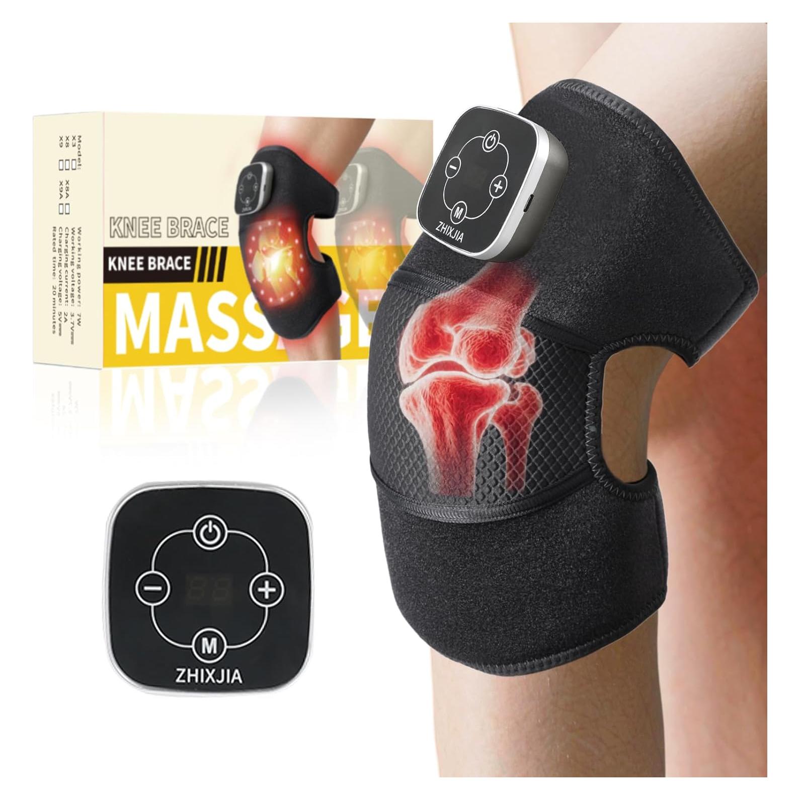 Masajeador de Rodilla Inalámbrico ZHIXJIA con Luz Roja y Calor