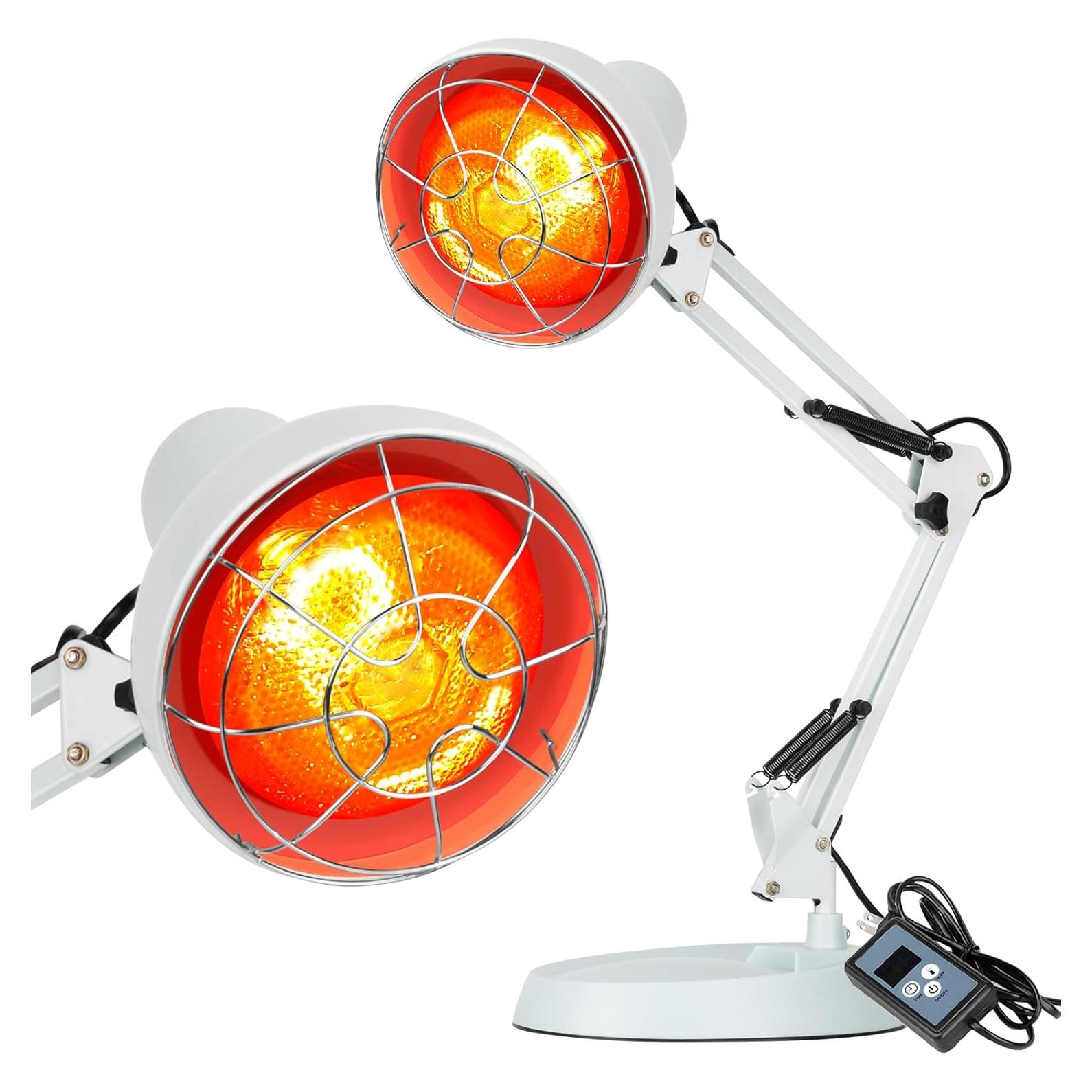 Lámpara de Terapia de Luz Roja Profey 150W Ajustable 21.6x21.6x61cm