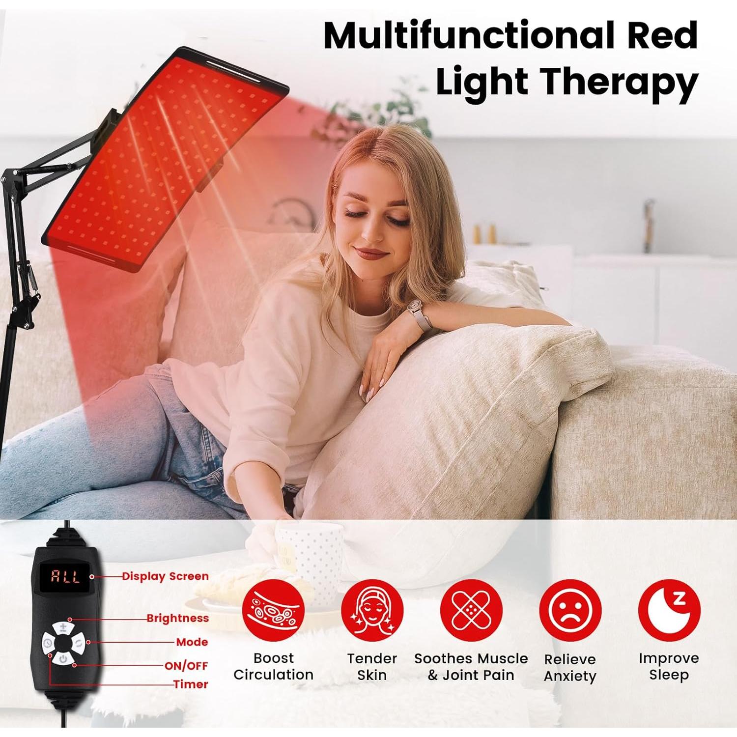 Panel de Terapia de Luz Roja Gracekey M10 660nm 850nm