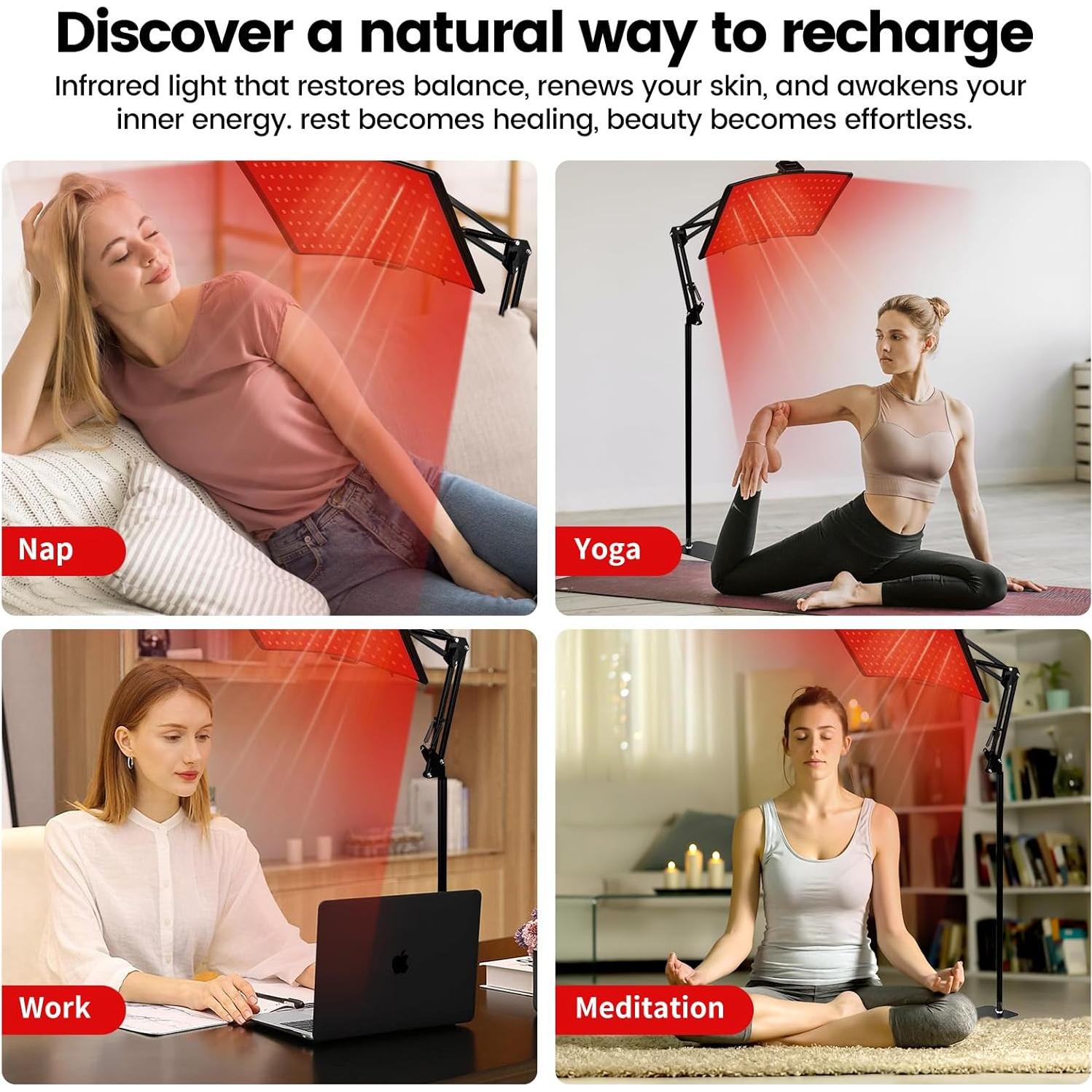 Panel de Terapia de Luz Roja Gracekey M10 660nm 850nm