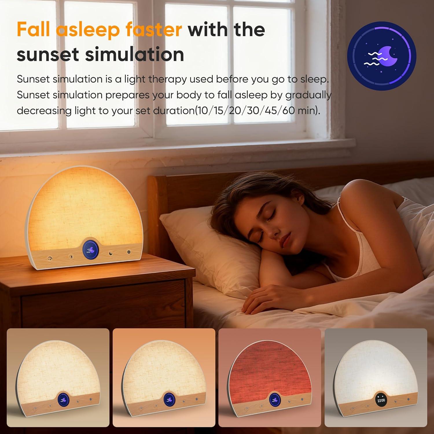 Lámpara de Terapia de Luz ATOROBROS 10000 Lux Despertador