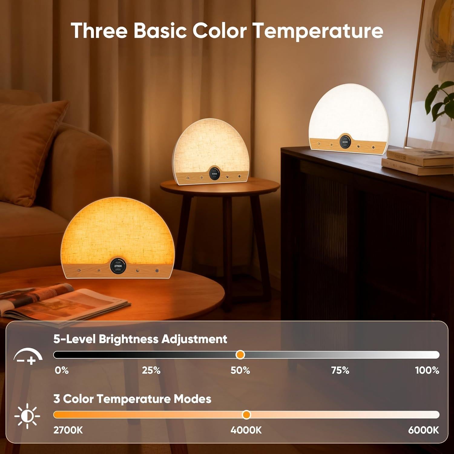 Lámpara de Terapia de Luz ATOROBROS 10000 Lux Despertador