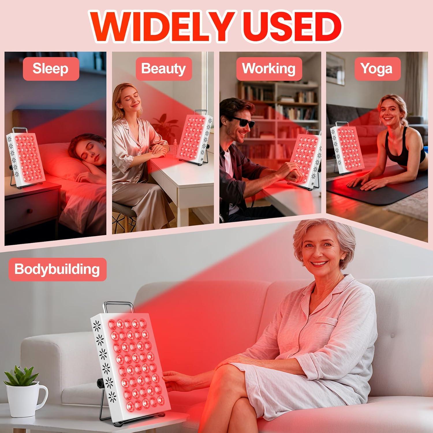 Panel de Terapia de Luz Roja AearKing 660nm y 850nm LED