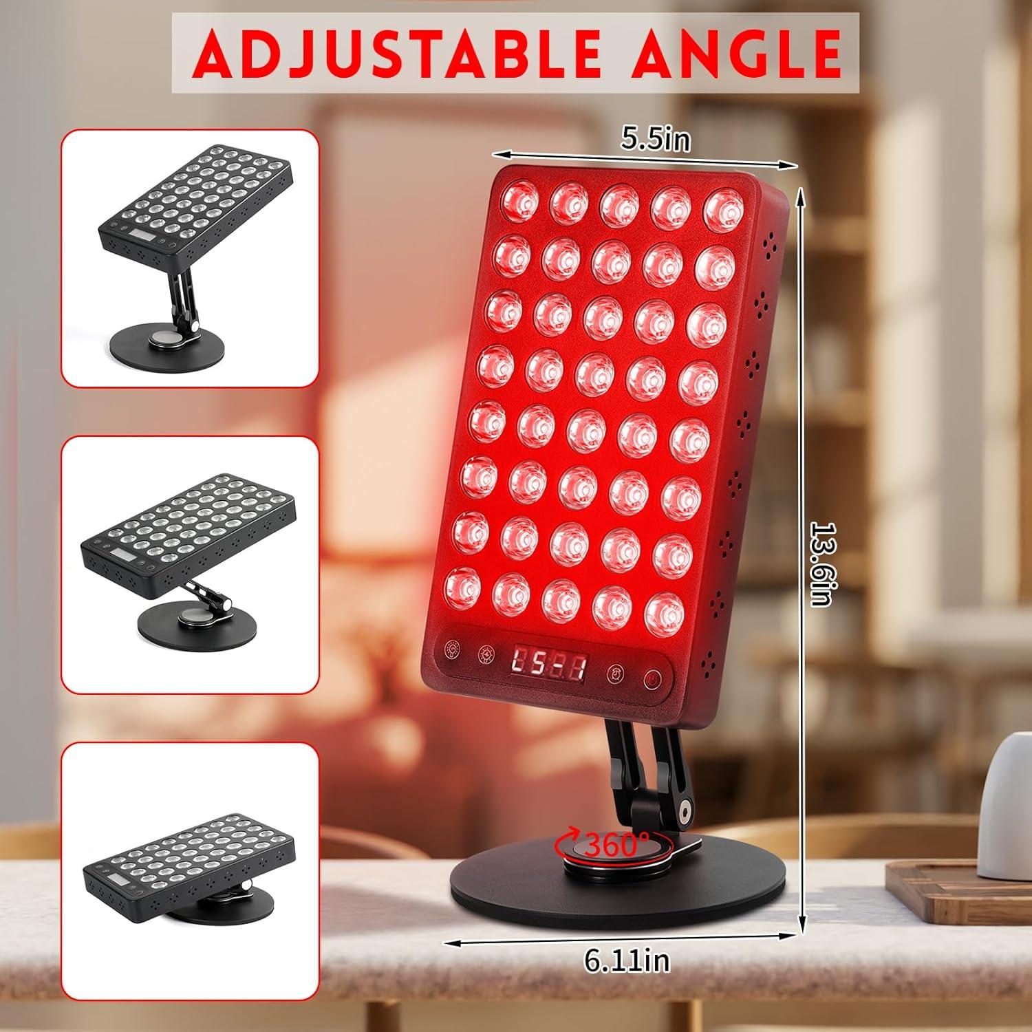 Lámpara de Terapia de Luz Roja Youjoitim 40 LEDs 660nm 850nm