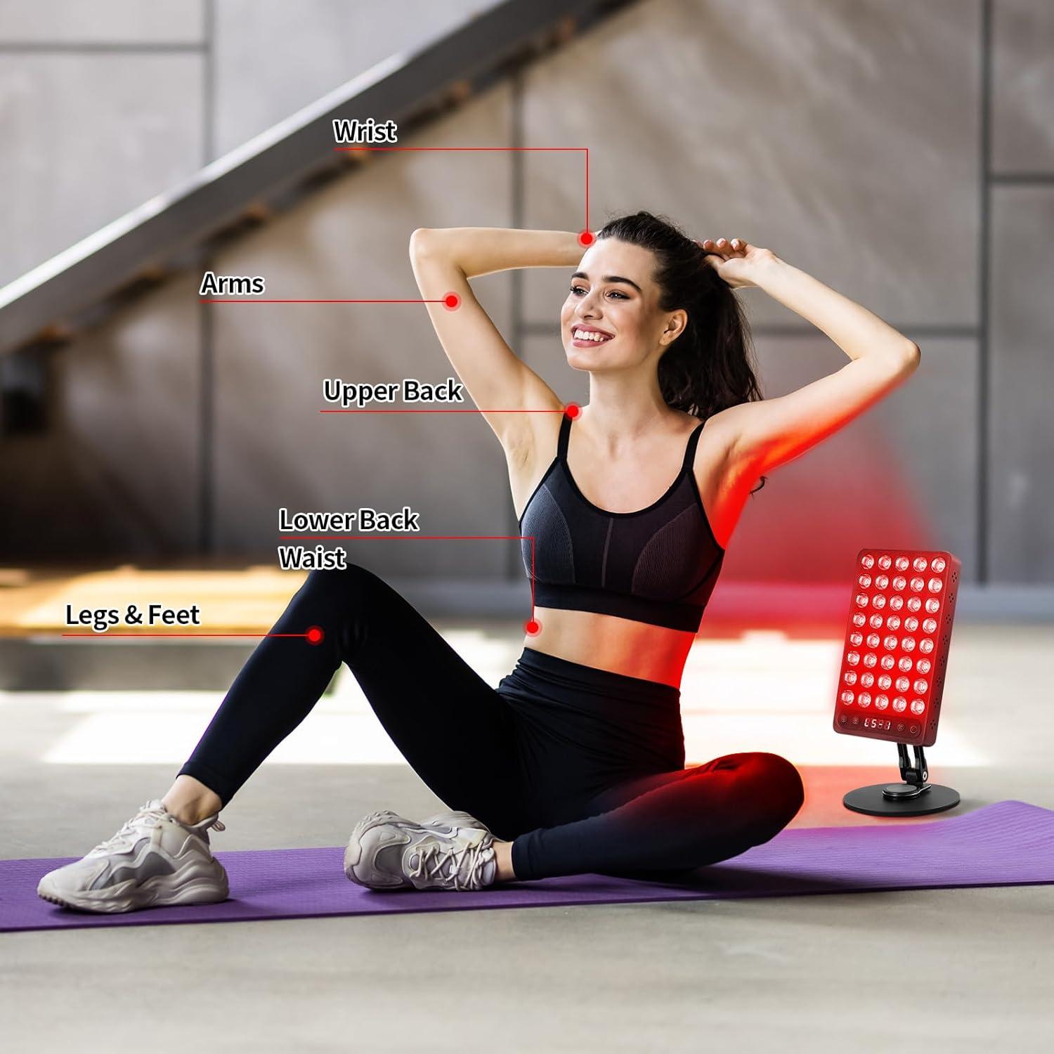 Lámpara de Terapia de Luz Roja Youjoitim 40 LEDs 660nm 850nm