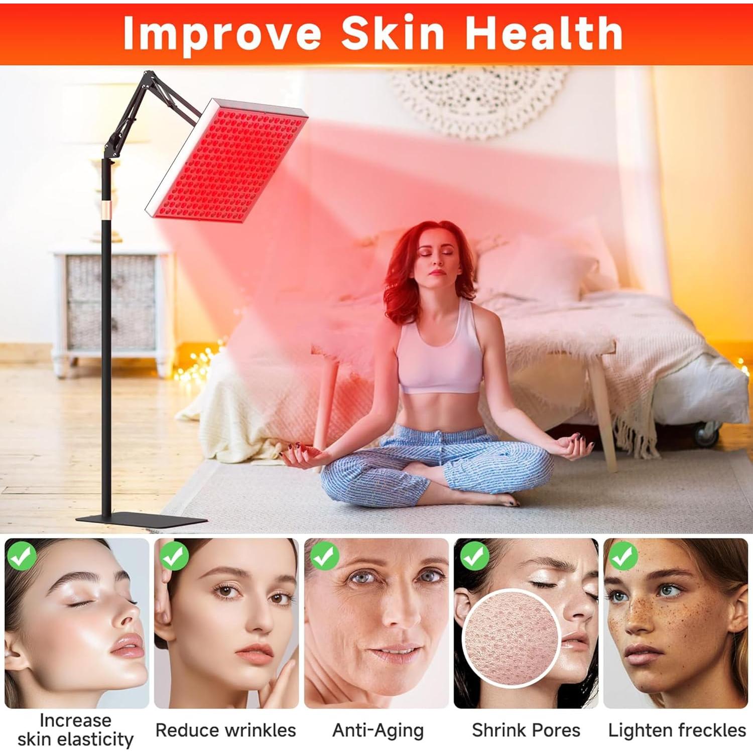 Lámpara de Terapia de Luz Roja KANBO 2 en 1 660nm 850nm