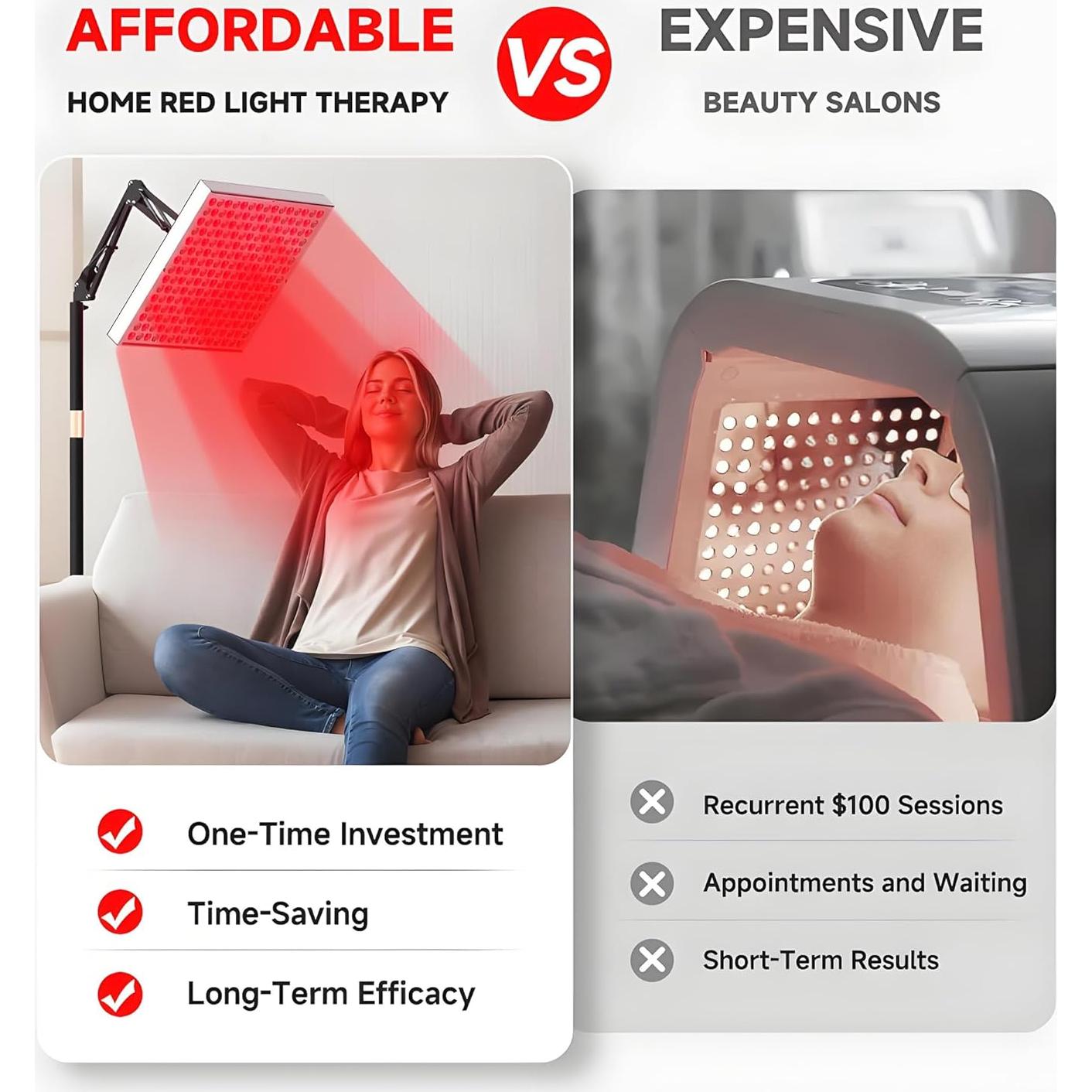 Lámpara de Terapia de Luz Roja KANBO 2 en 1 660nm 850nm