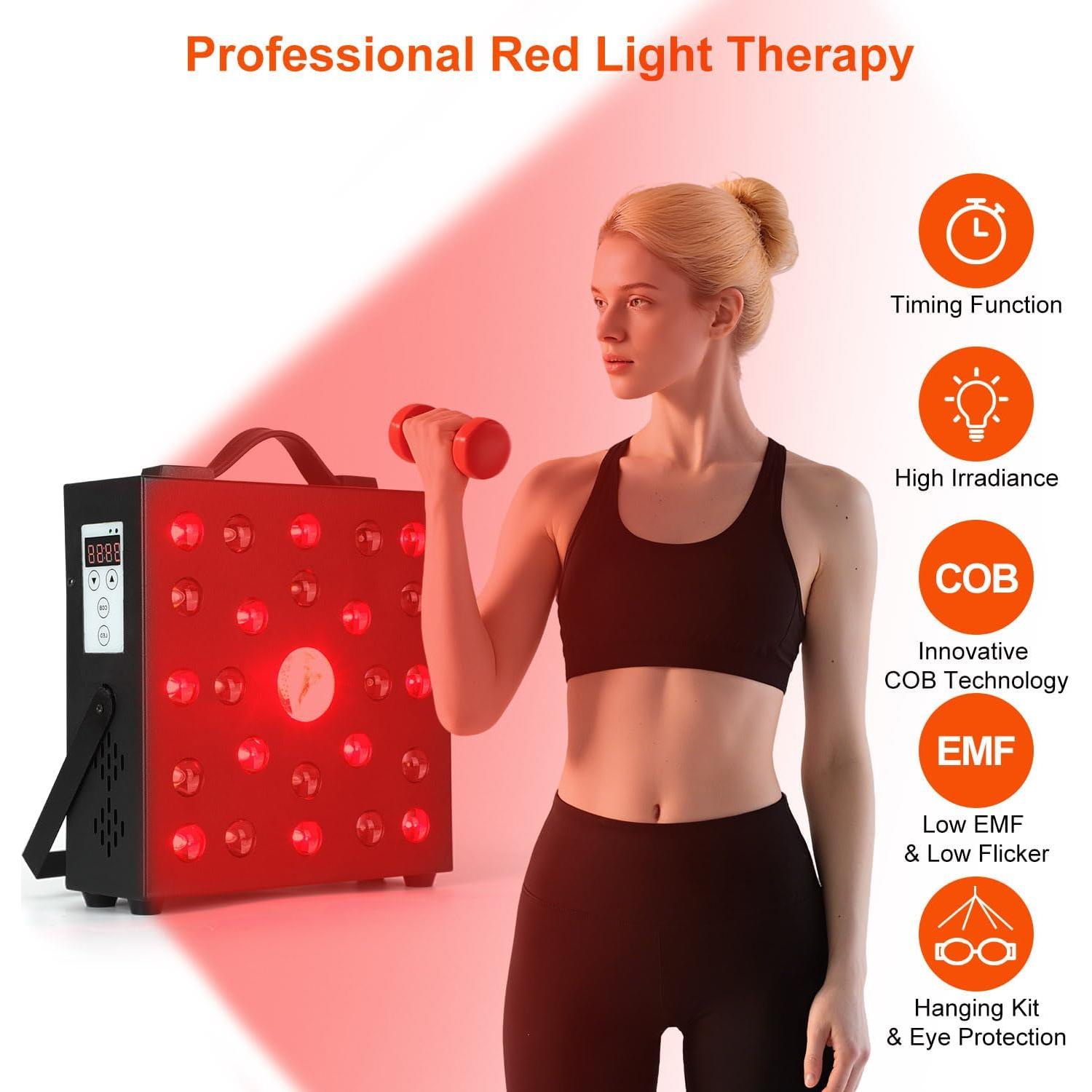 Panel de Terapia de Luz Roja Laypltgn 228W Infrarrojo 630nm 660nm