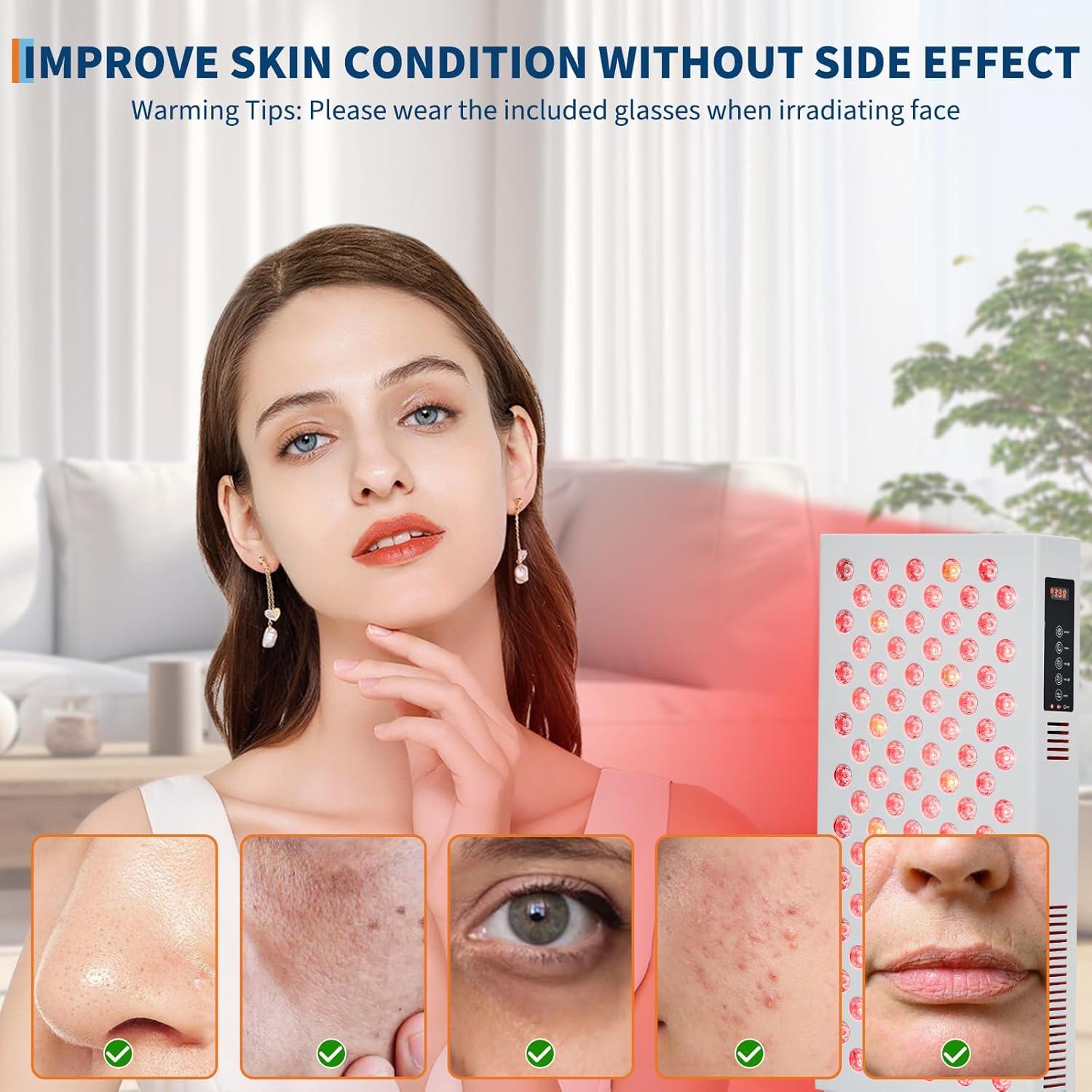 Terapia de Luz Roja GarveeHome RT 500, 100 LEDs, 48x23 cm