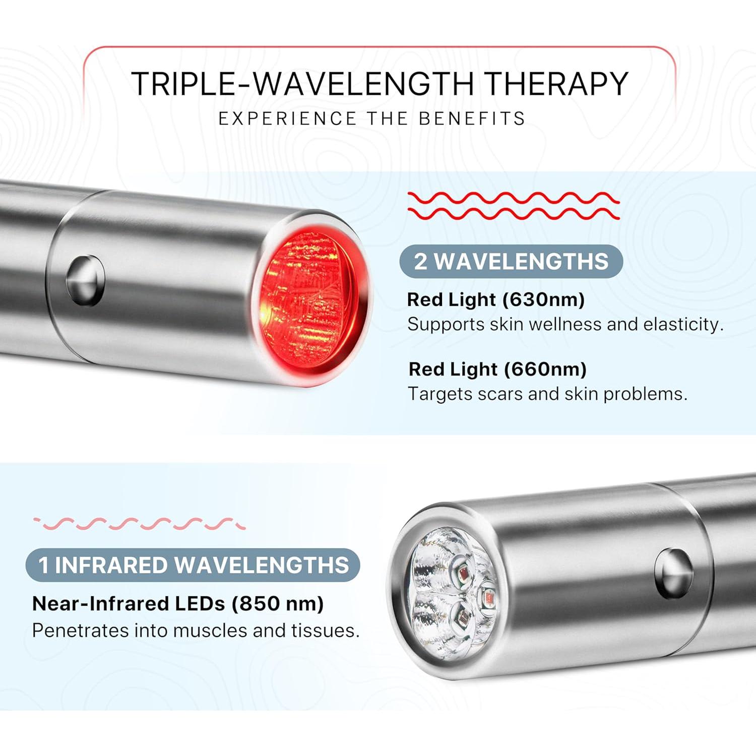 Antorcha de Terapia de Luz Roja Thryve 630nm 660nm 850nm