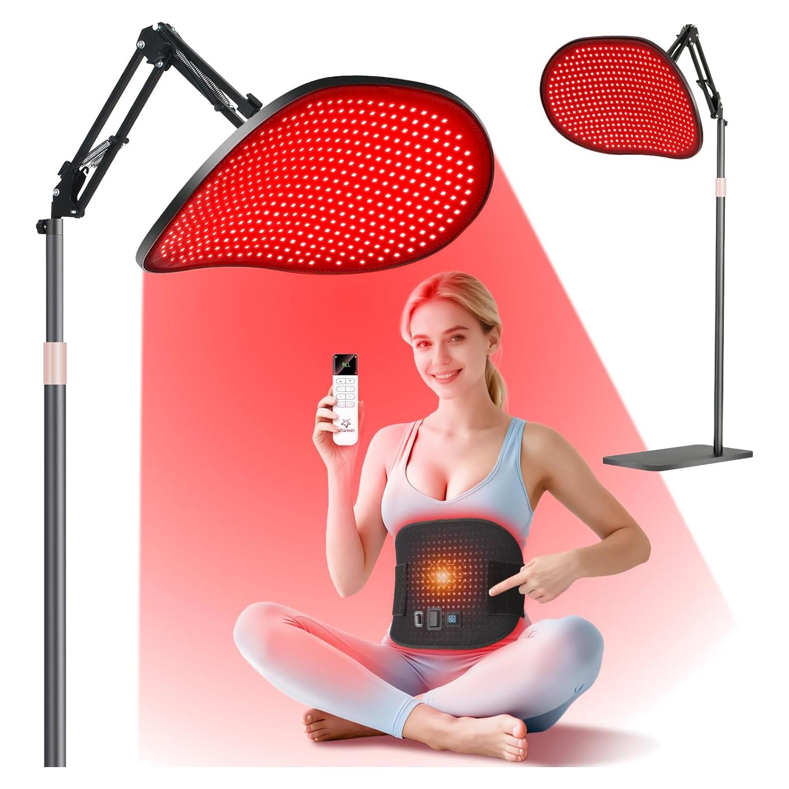 Terapia de Luz Roja 50W LED Infrarroja 660nm 850nm Control Remoto