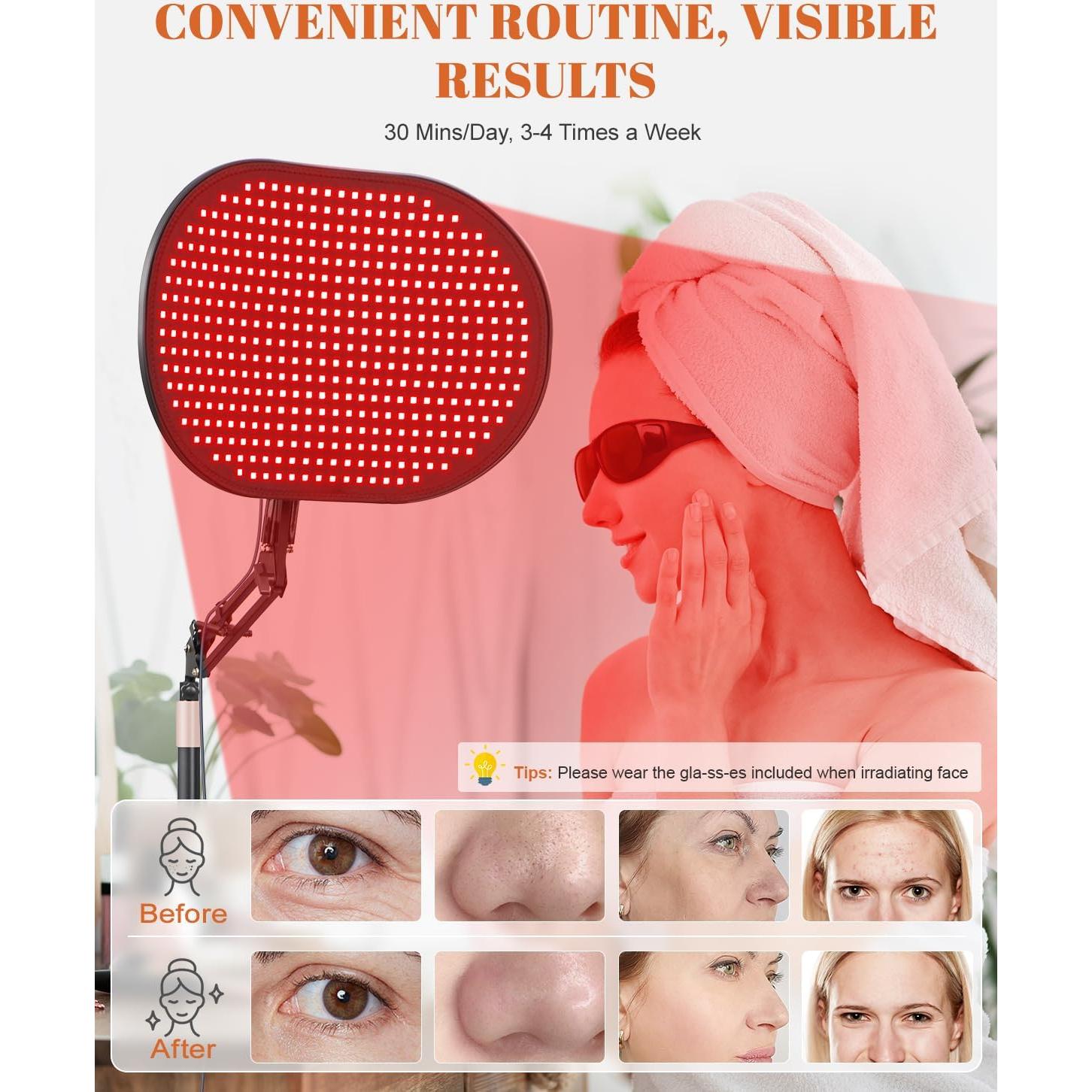 Terapia de Luz Roja 50W LED Infrarroja 660nm 850nm Control Remoto