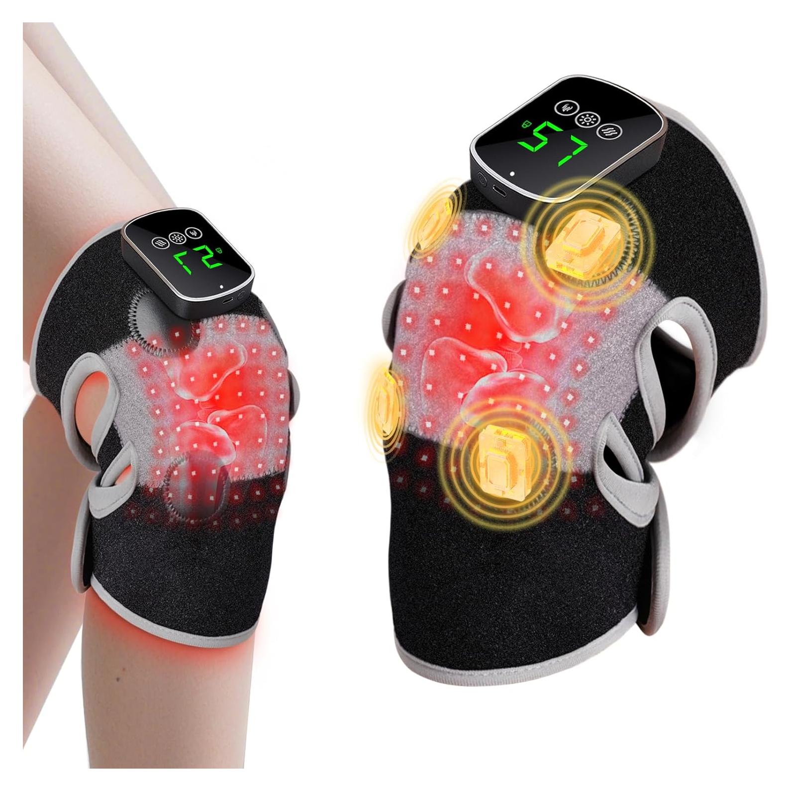 Faja de Rodilla Terapia de Luz Roja 3 en 1 NGCES