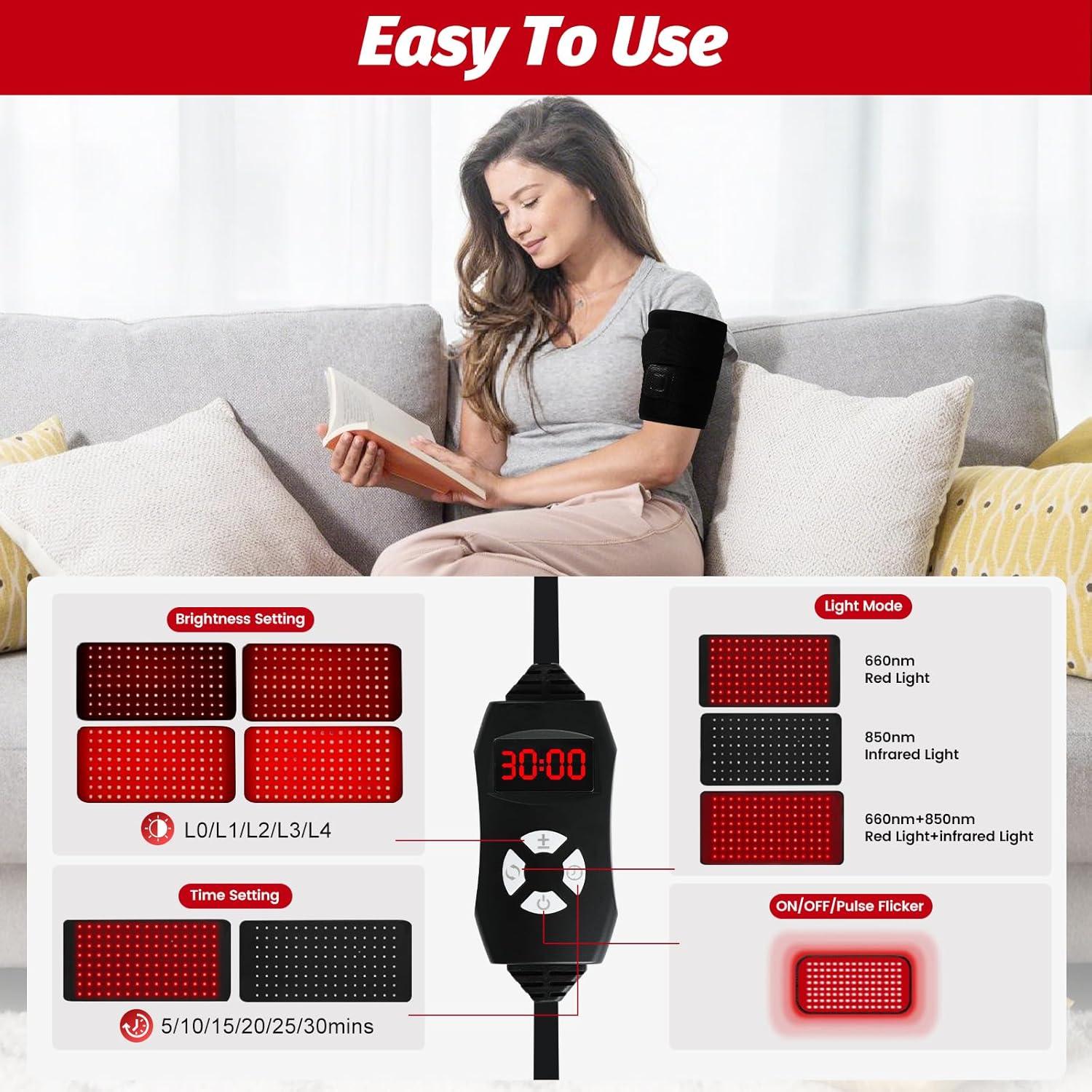 Almohadilla de Terapia de Luz Roja JoyJoint 39.6x20.3cm 660nm 850nm