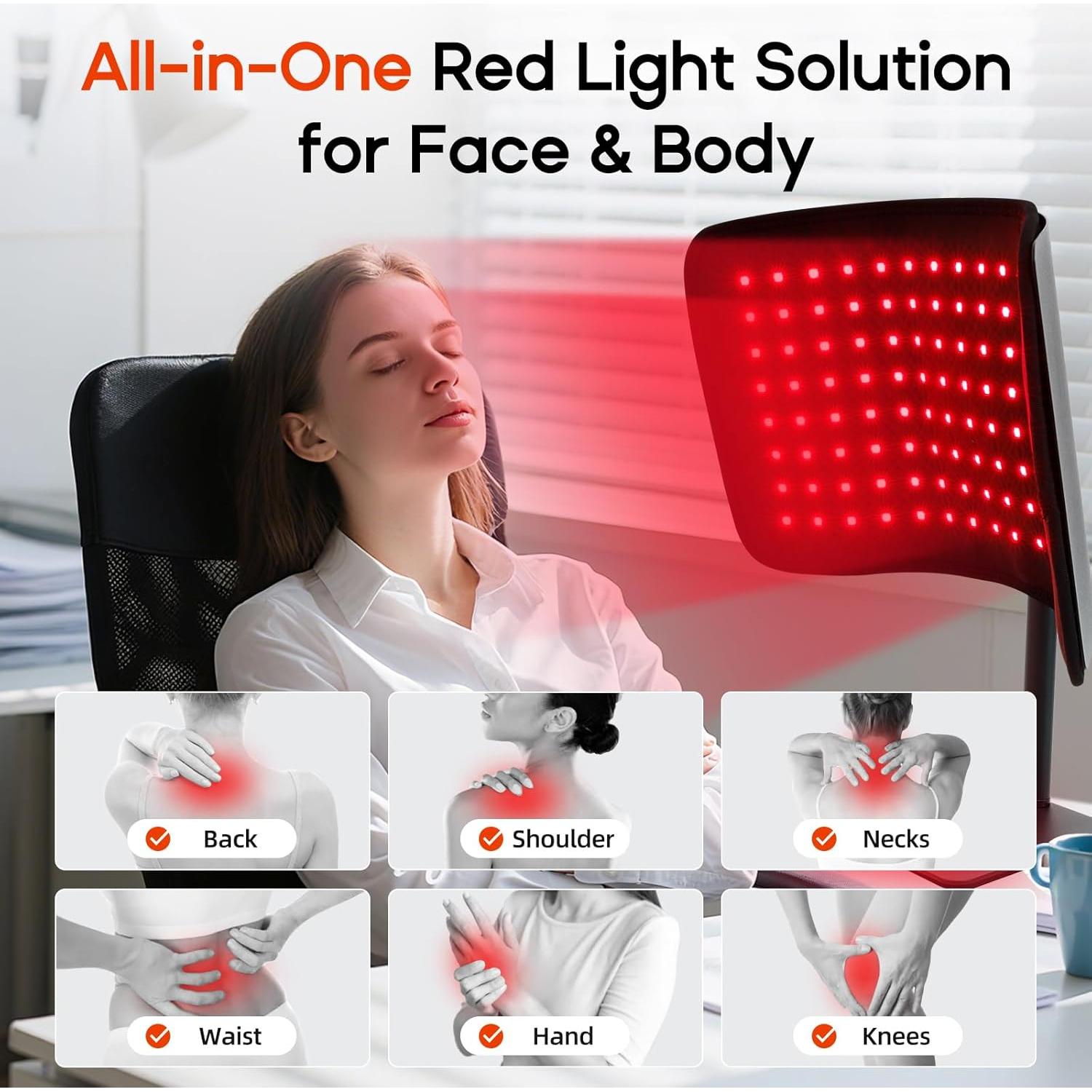 Alfombrilla de Terapia de Luz Roja ZonGym 660NM 850NM 3 en 1