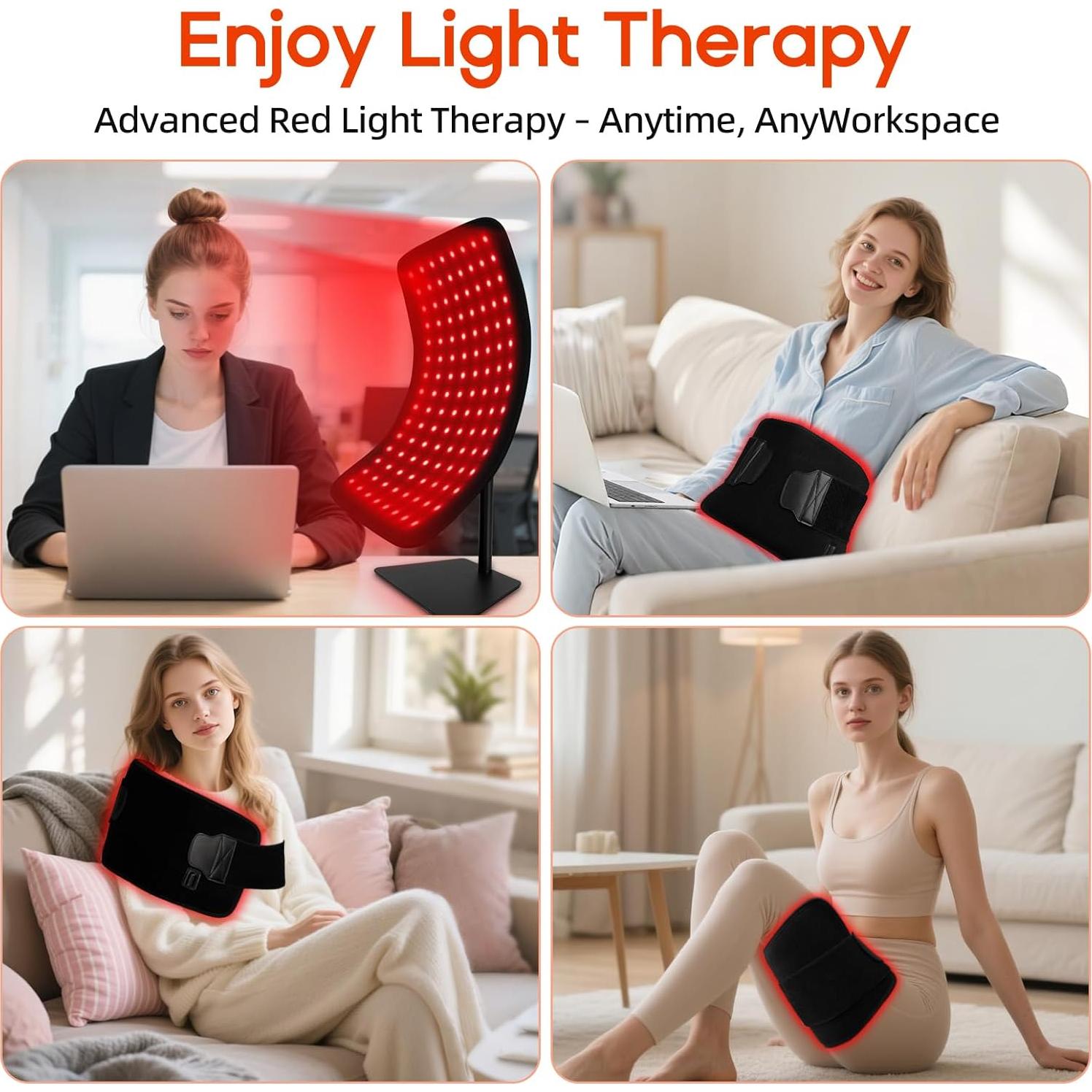 Alfombrilla de Terapia de Luz Roja ZonGym 660NM 850NM 3 en 1