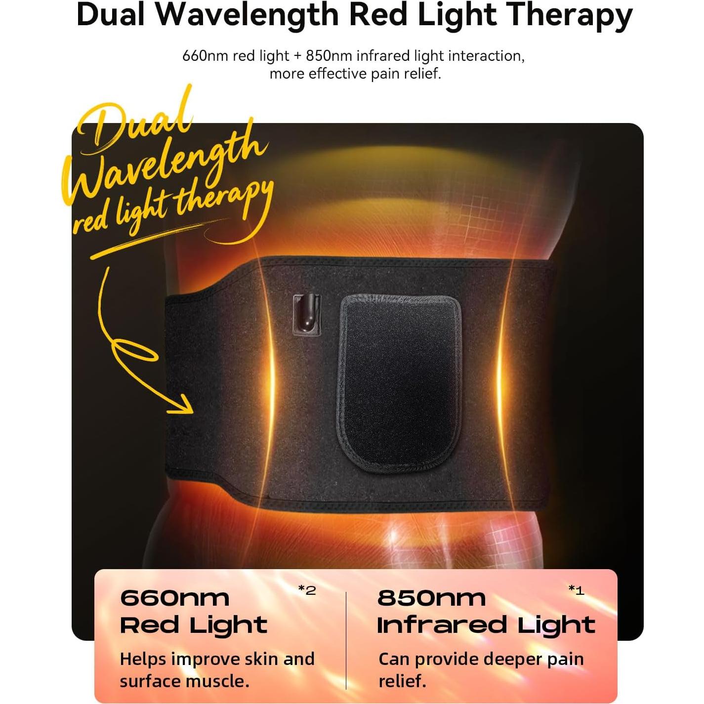 Cinturón de Terapia de Luz Roja DRMATE 130x18cm 5 Niveles