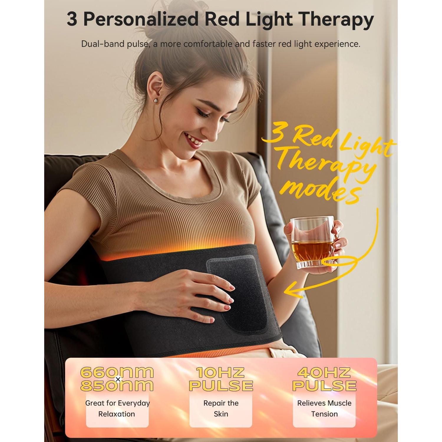 Cinturón de Terapia de Luz Roja DRMATE 130x18cm 5 Niveles