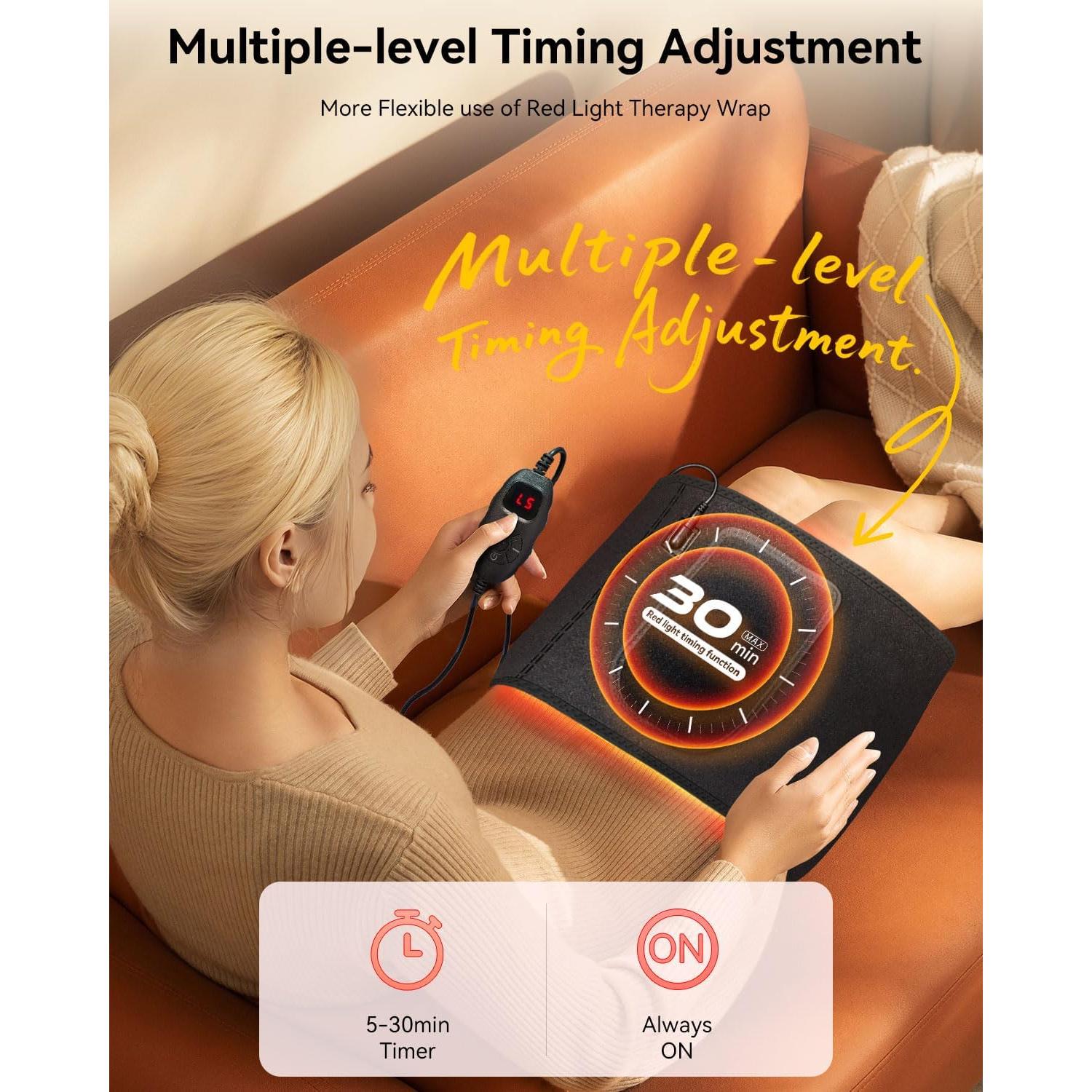 Cinturón de Terapia de Luz Roja DRMATE 130x18cm 5 Niveles