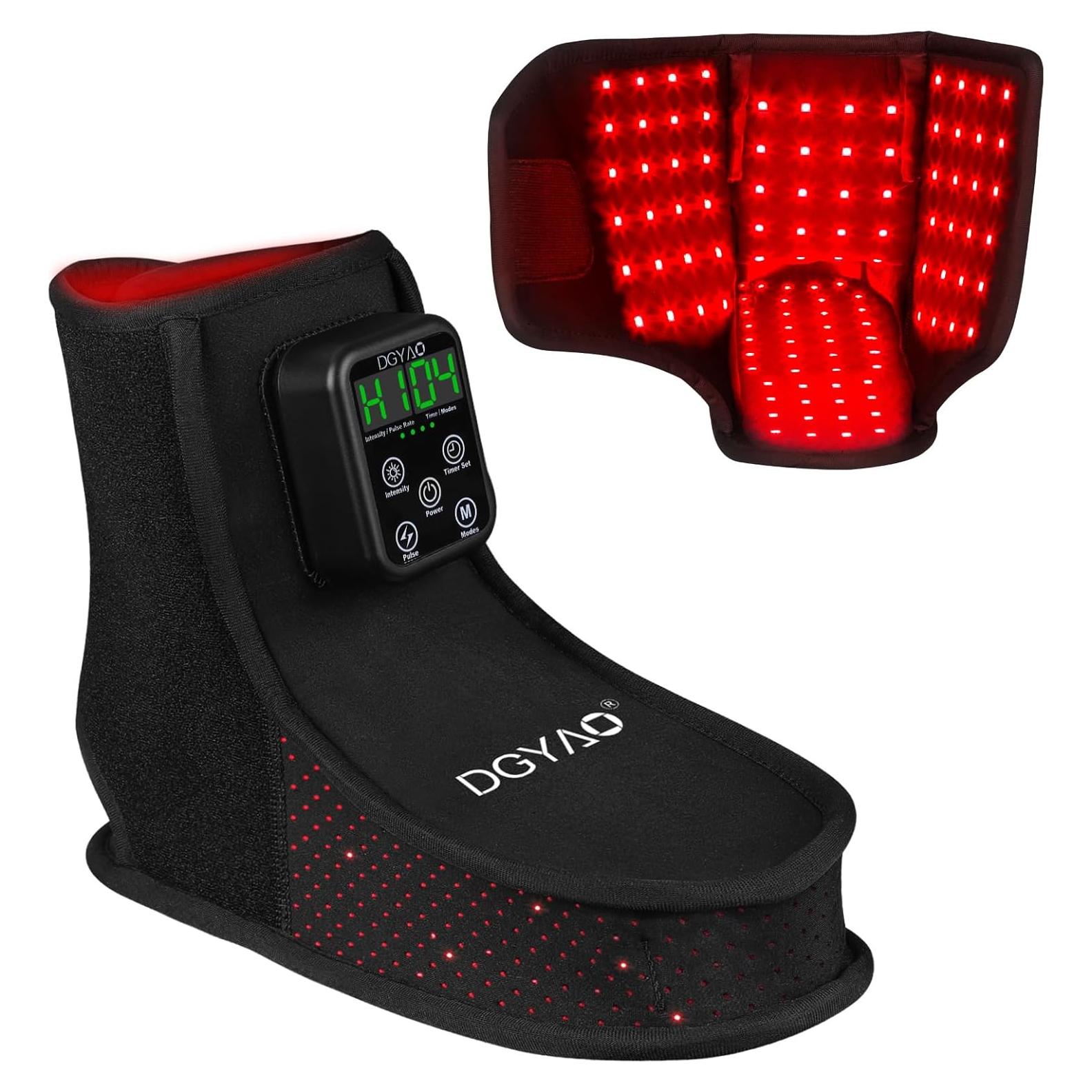 Botas de terapia de luz roja DGQY 6000mAh para pies y tobillos