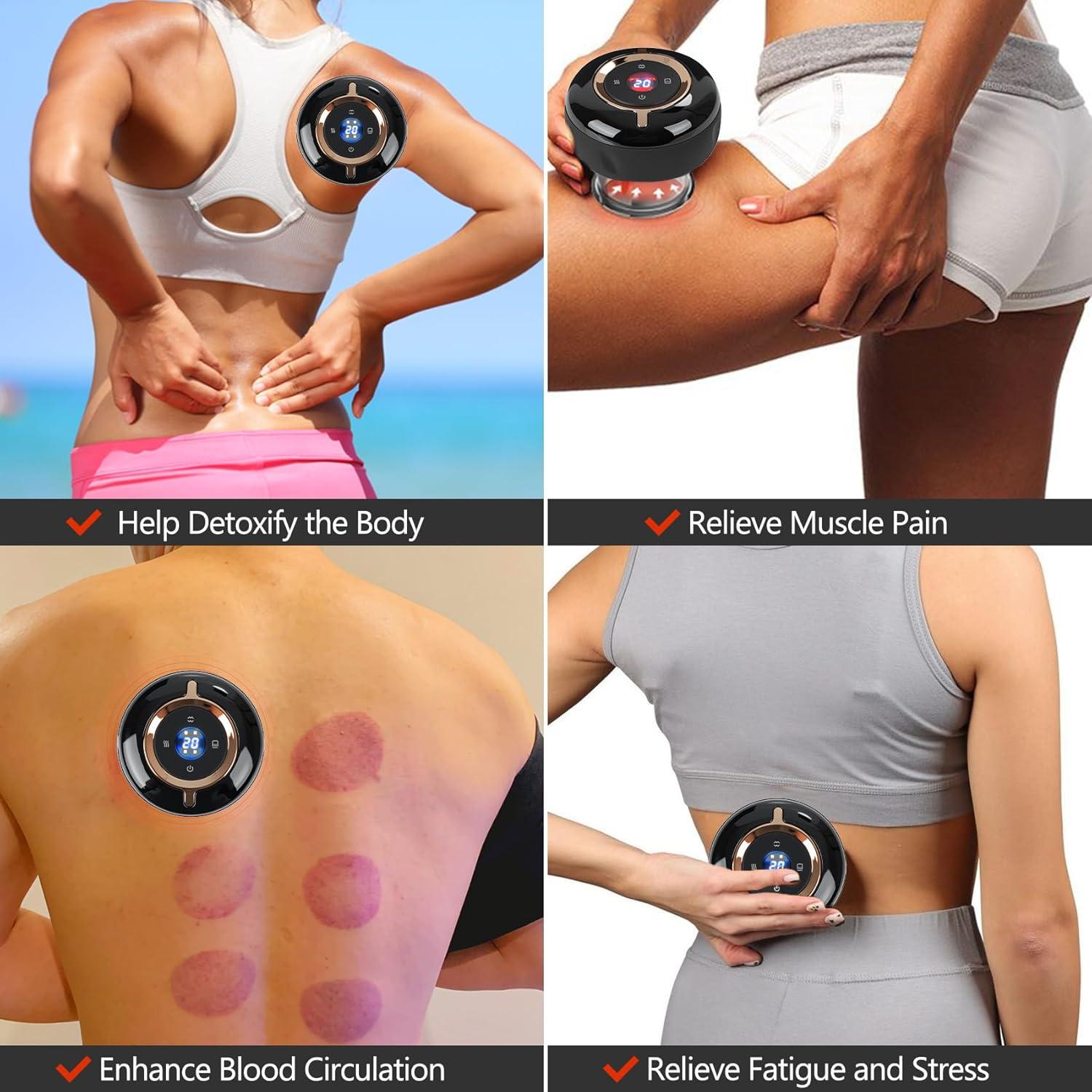 Masajeador de Ventosas Inteligente RIRC 2 Set 4 en 1 Alivio Dolor