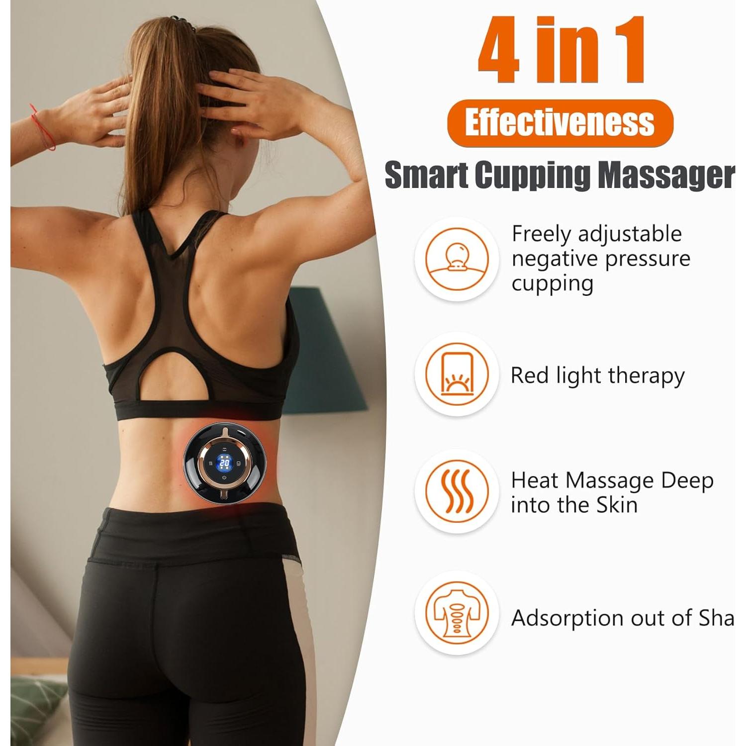 Masajeador de Ventosas Inteligente RIRC 2 Set 4 en 1 Alivio Dolor