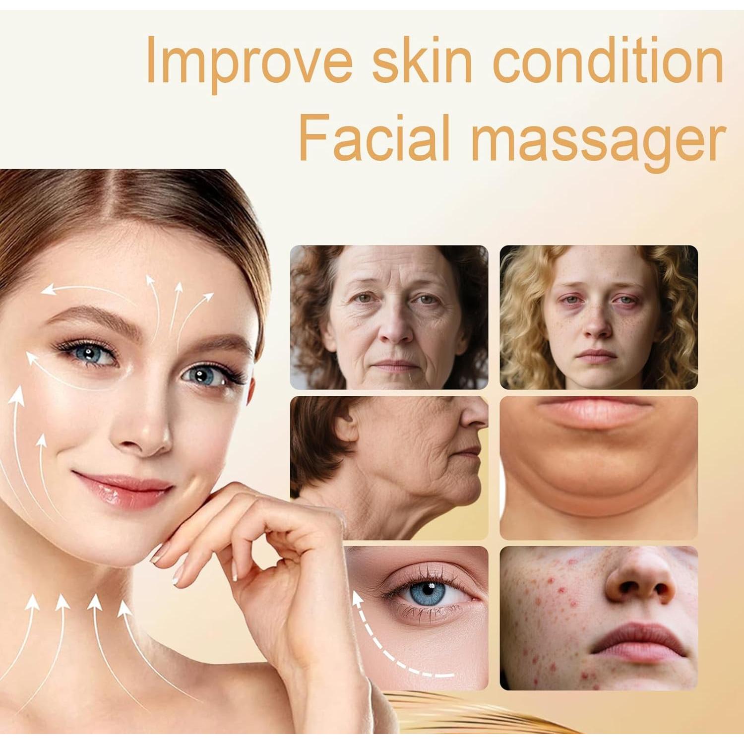 Masajeador Facial Smbrige con Terapia de Luz Roja 4 Modos