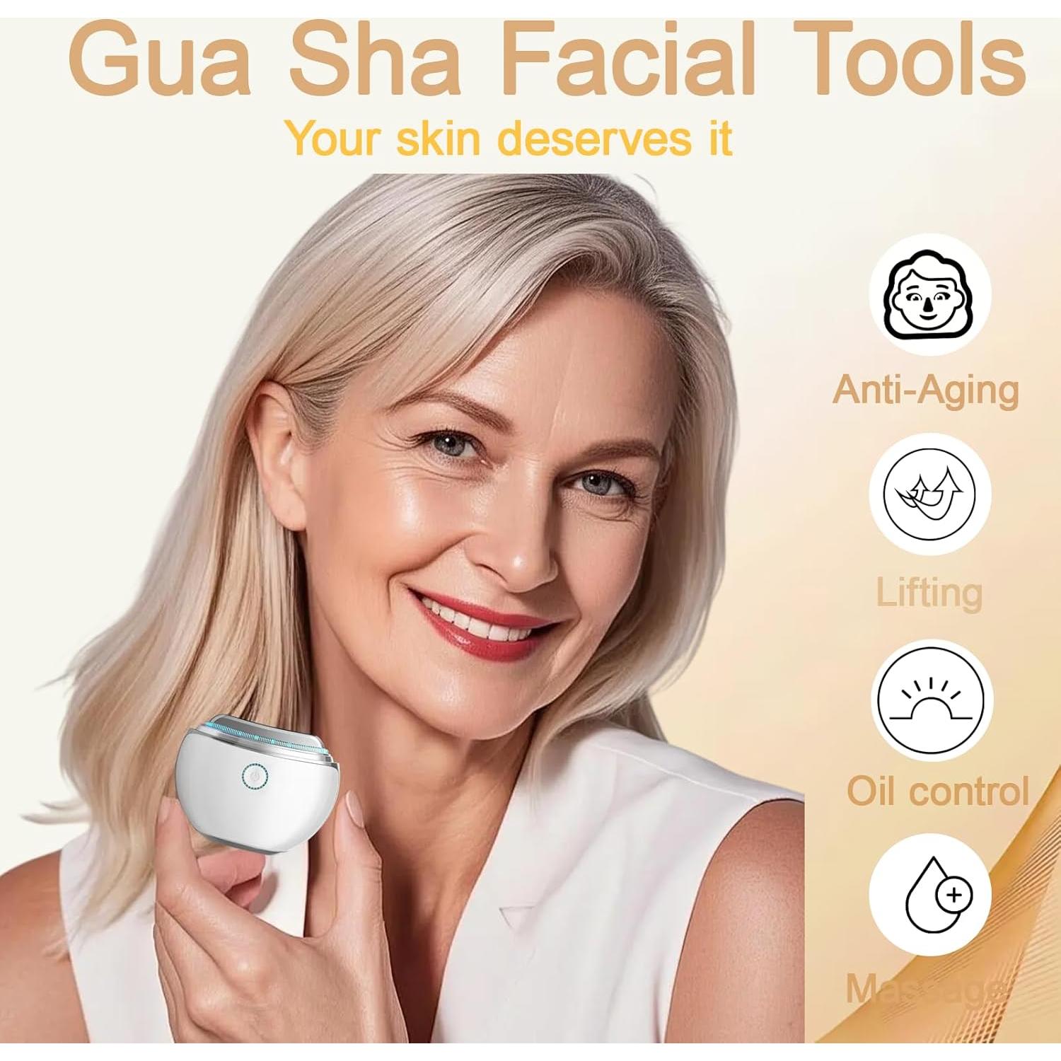 Masajeador Facial Smbrige con Terapia de Luz Roja 4 Modos