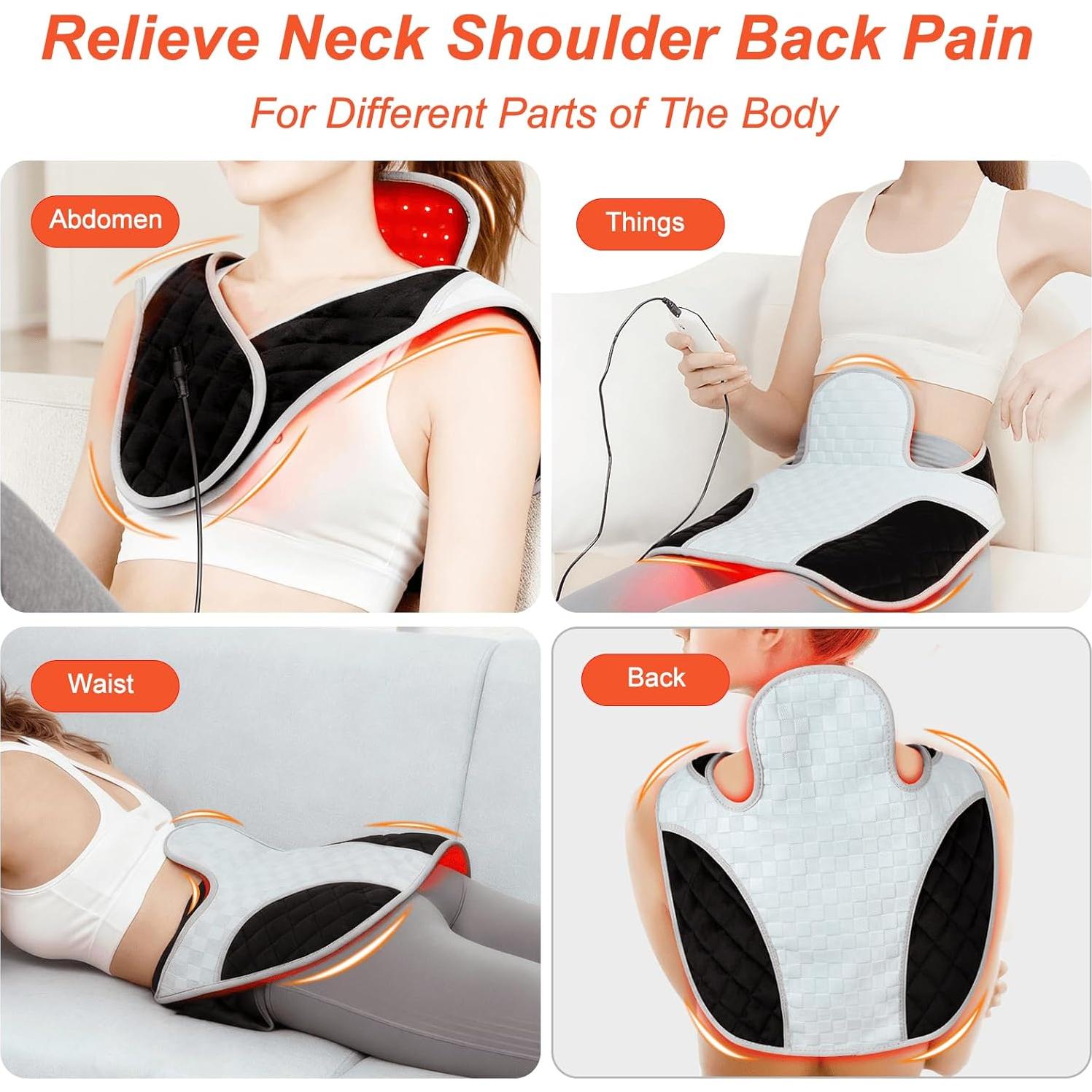 Cinturón de Luz Roja Cholas 3-en-1 para Cuello y Espalda