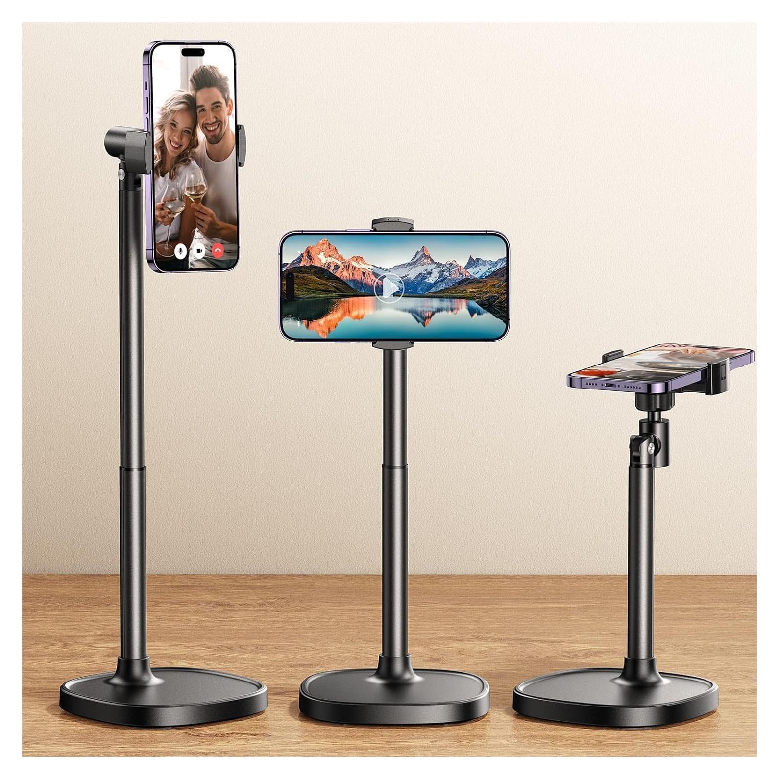 Soporte para teléfono DIMONCOAT ajustable negro 0.50 kg