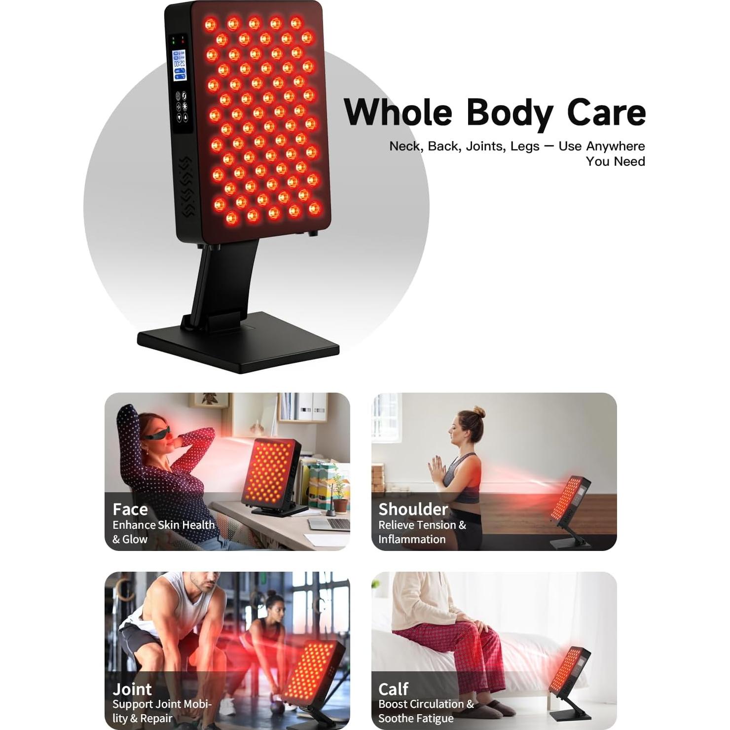 Terapia de Luz Roja Omilora M70-350 - 6 Longitudes de Onda, 350W