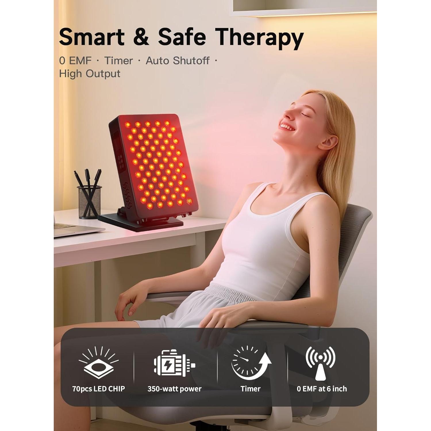 Terapia de Luz Roja Omilora M70-350 - 6 Longitudes de Onda, 350W