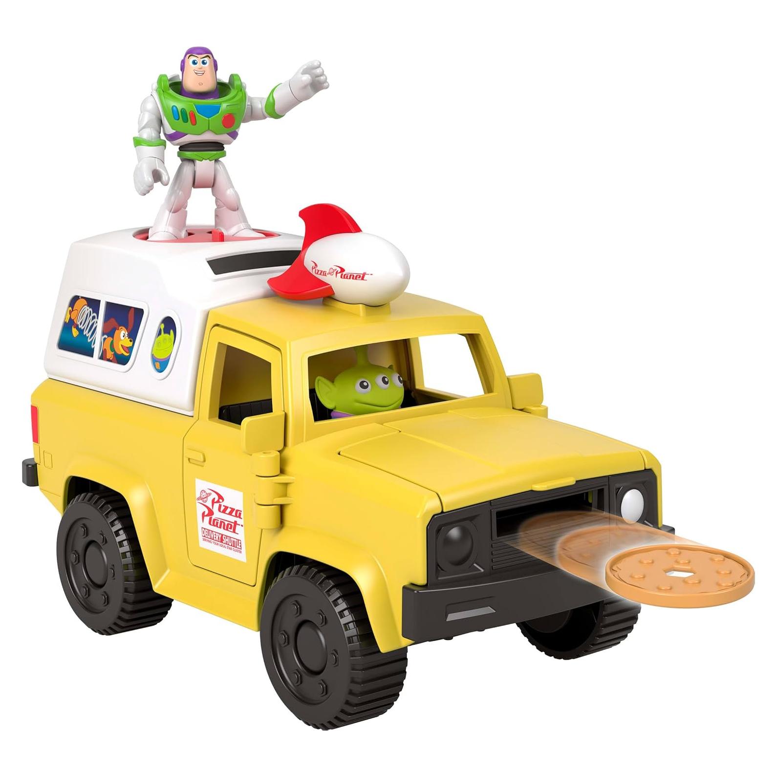 Camión de Pizza Planet Fisher-Price Toy Story con Buzz y Alien