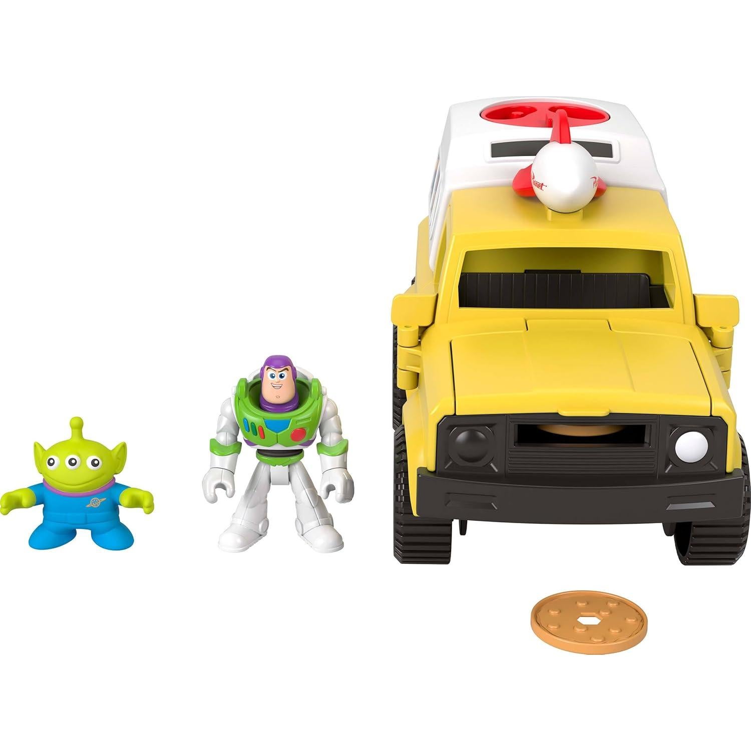Camión de Pizza Planet Fisher-Price Toy Story con Buzz y Alien