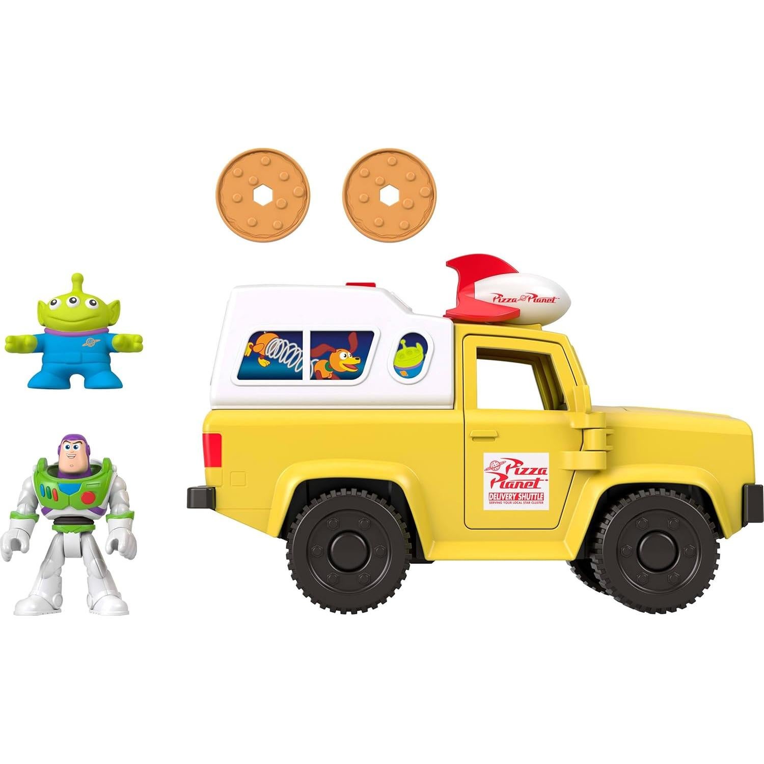 Camión de Pizza Planet Fisher-Price Toy Story con Buzz y Alien