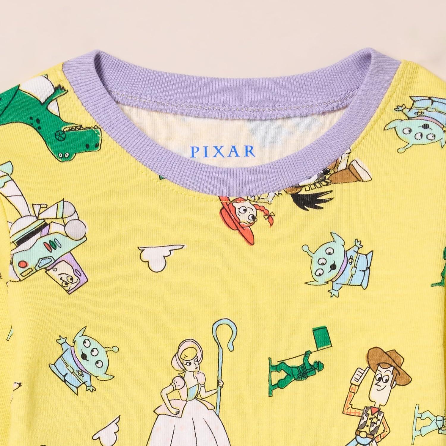 Pijamas ajustados de algodón Disney Amazon Essentials 4T - 3 piezas