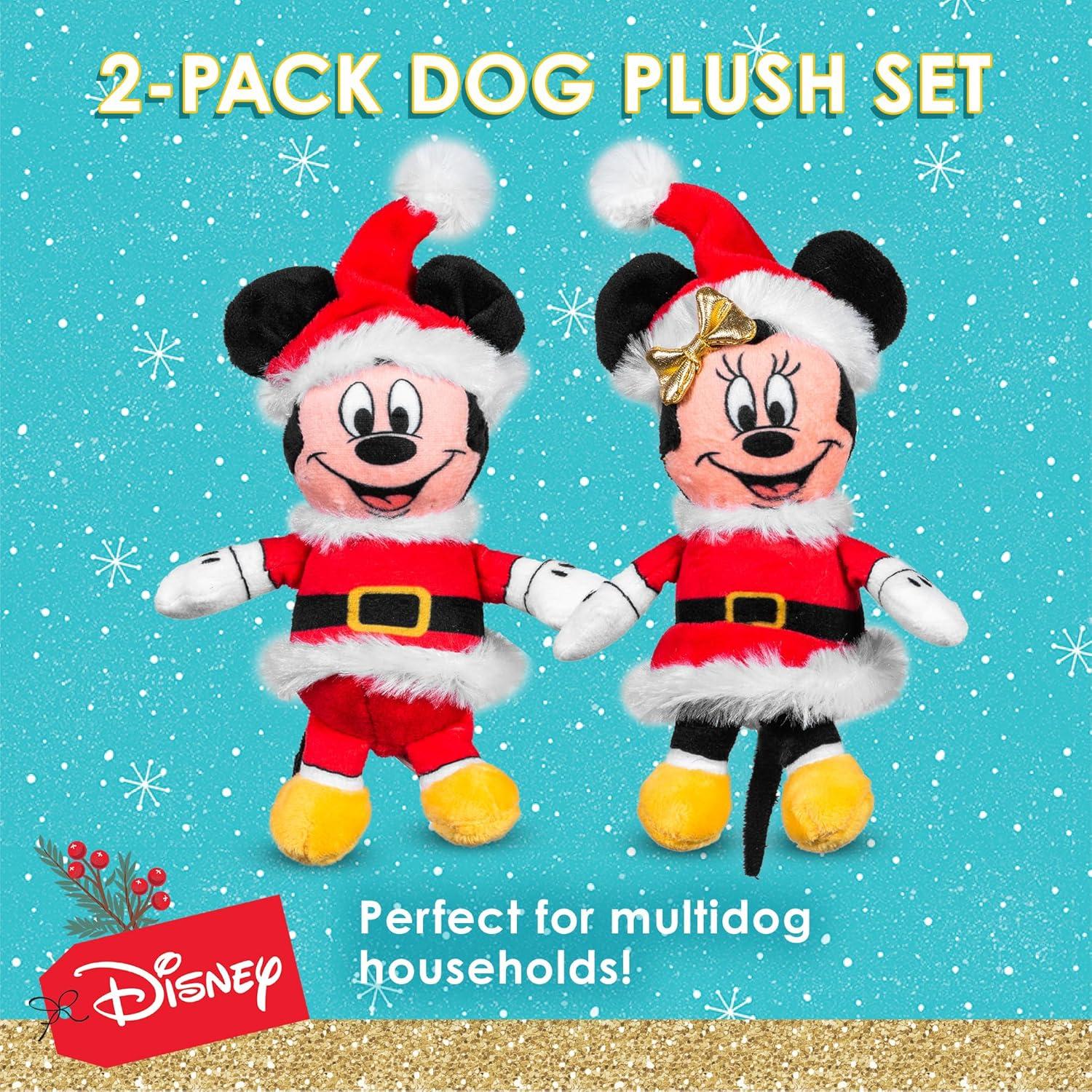 Conjunto Juguetes de Peluche para Perros Disney Mickey y Minnie 15 cm