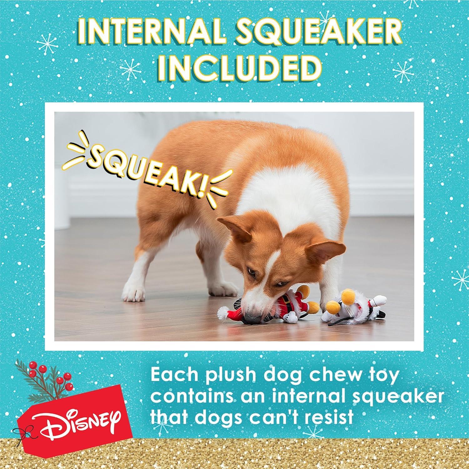 Conjunto Juguetes de Peluche para Perros Disney Mickey y Minnie 15 cm