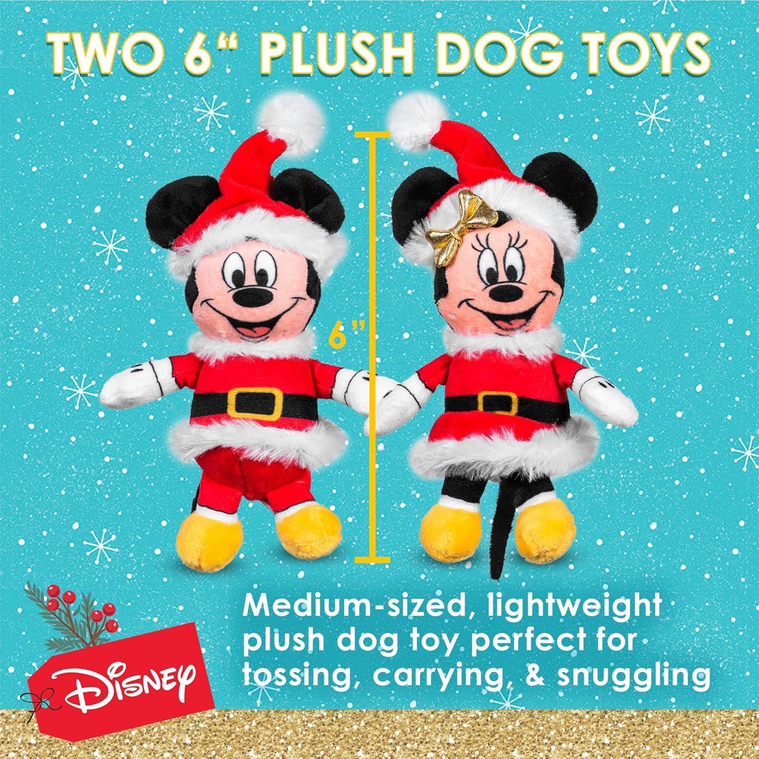 Conjunto Juguetes de Peluche para Perros Disney Mickey y Minnie 15 cm