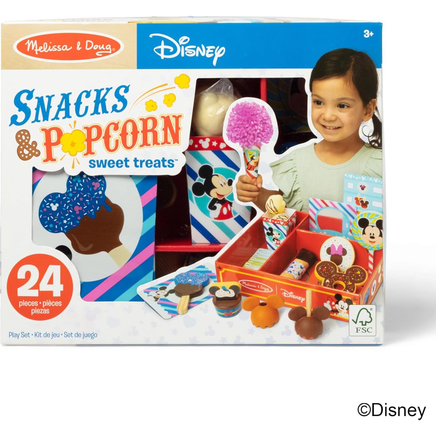 Set de Comida de Juguete Melissa & Doug - Snacks y Palomitas 24 Piezas