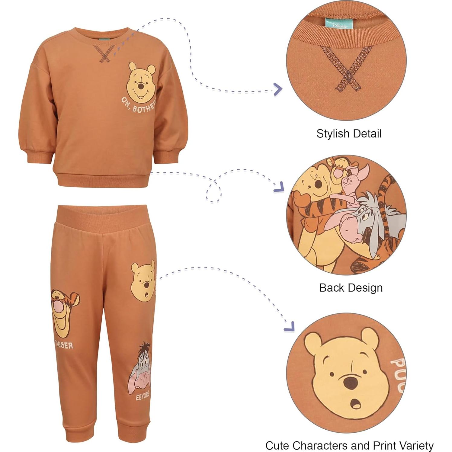 Conjunto de Pantalones para Bebés Disney - Mickey, Pooh, Spiderman (0-24M)