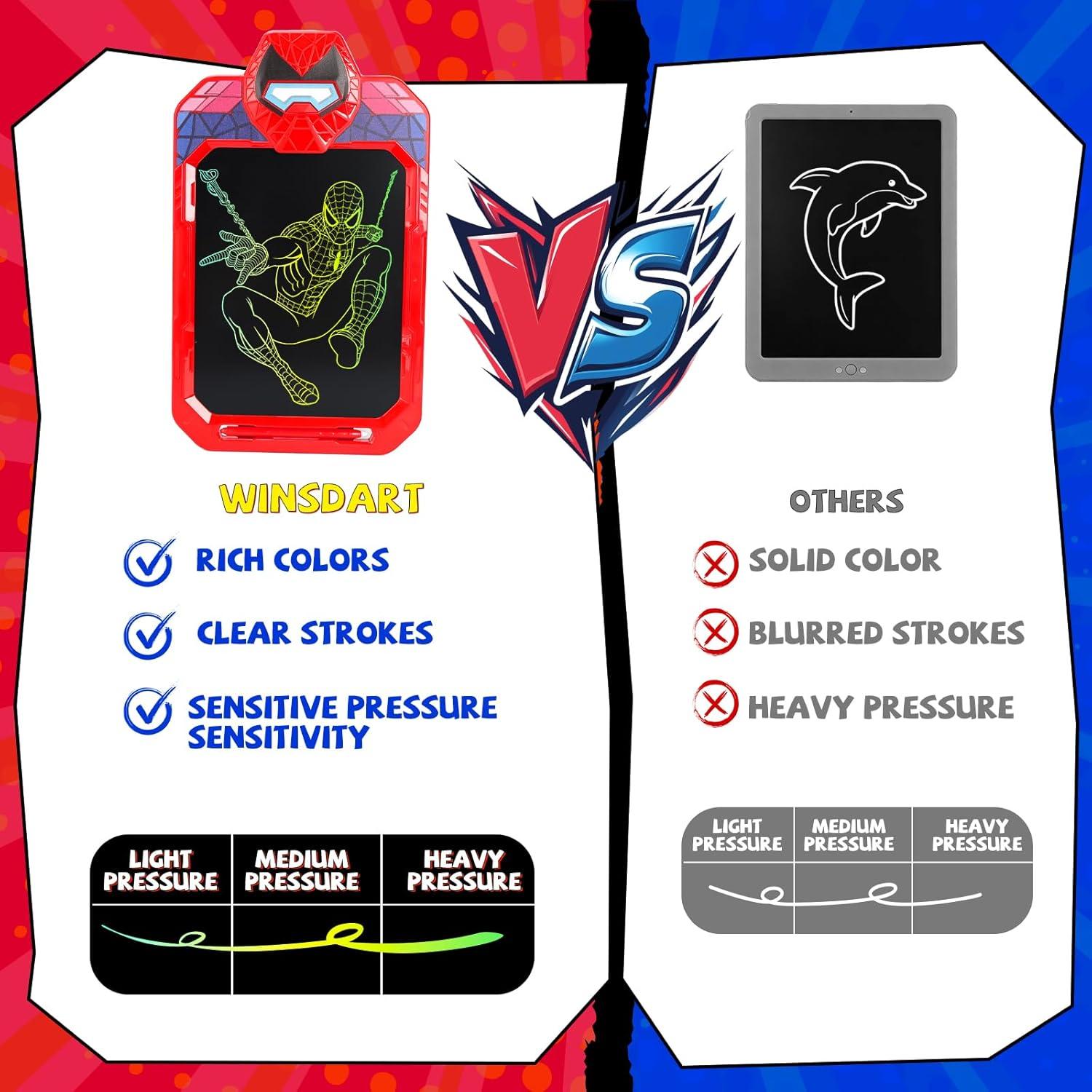 Tableta de Escritura LCD 10" Iron Hero para Niños 3-7 Años