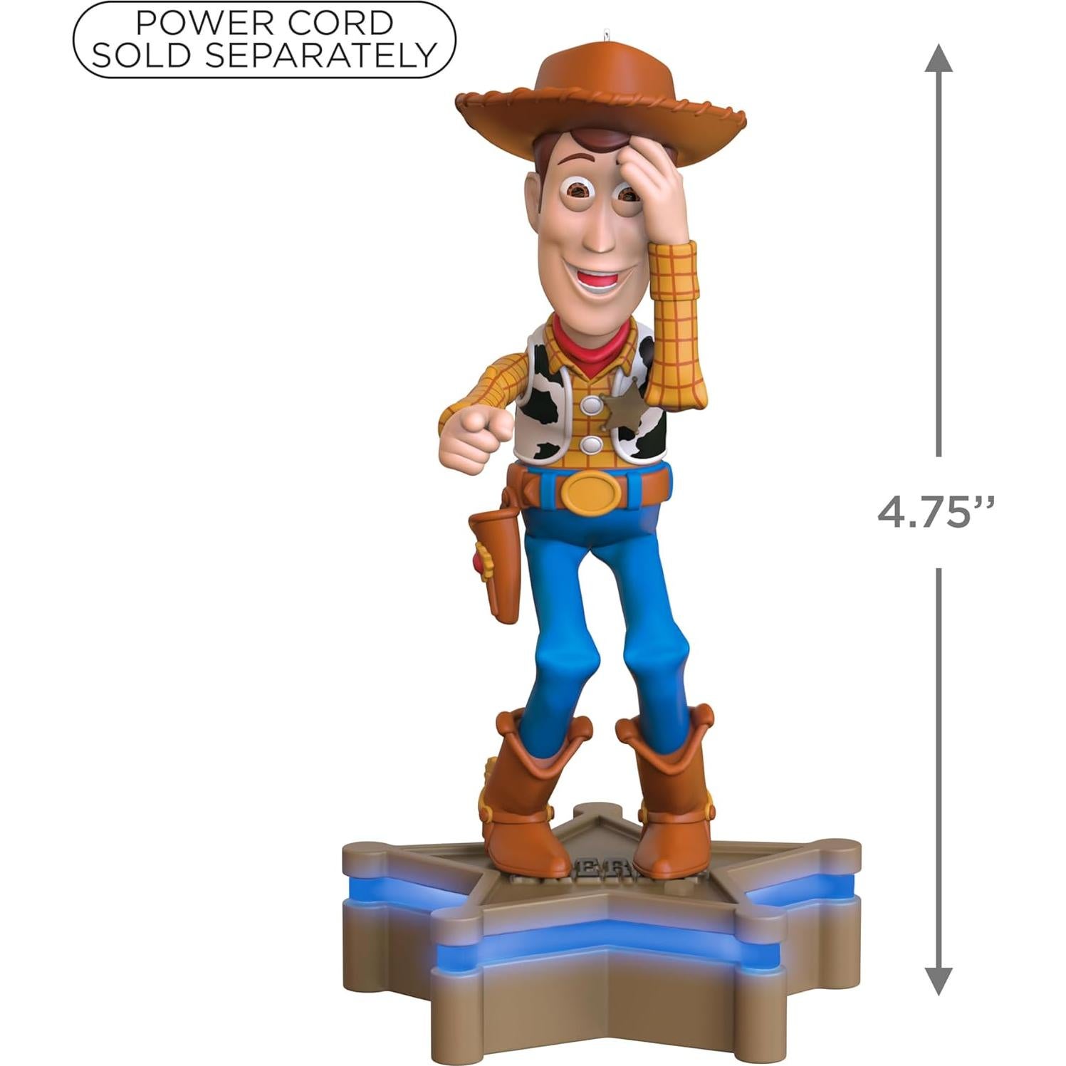 Adorno Navideño Hallmark Keepsake Sheriff Woody 2025 con Luz y Sonido
