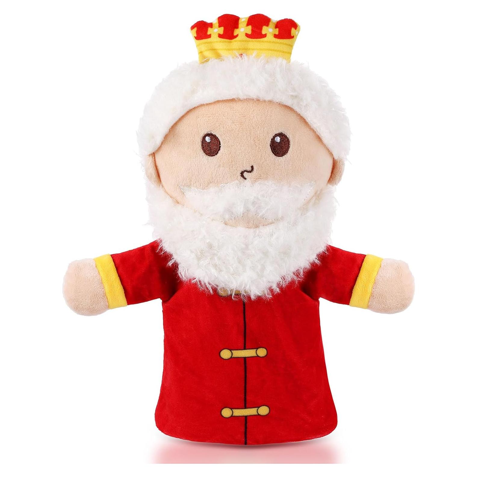 Títere de Mano de Peluche ZJoey Rey Cuento de Hadas 30 cm