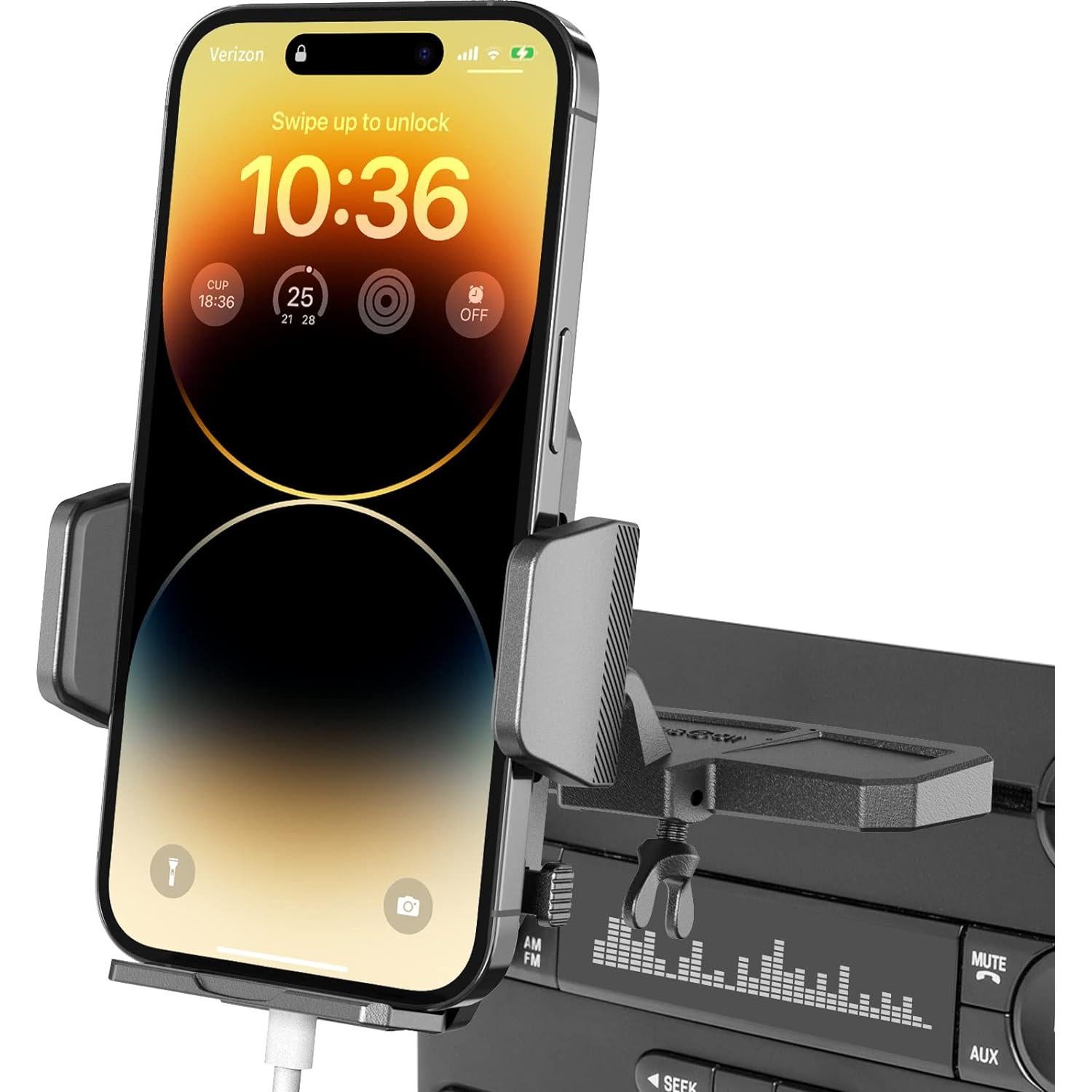 Soporte para Teléfono APPS2Car CD Negro 360° Ajustable