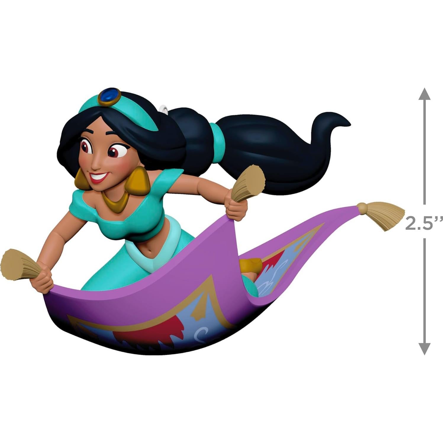 Adorno Navideño Hallmark 2025 Jasmine Aladino 6.35x6.35x9.53cm