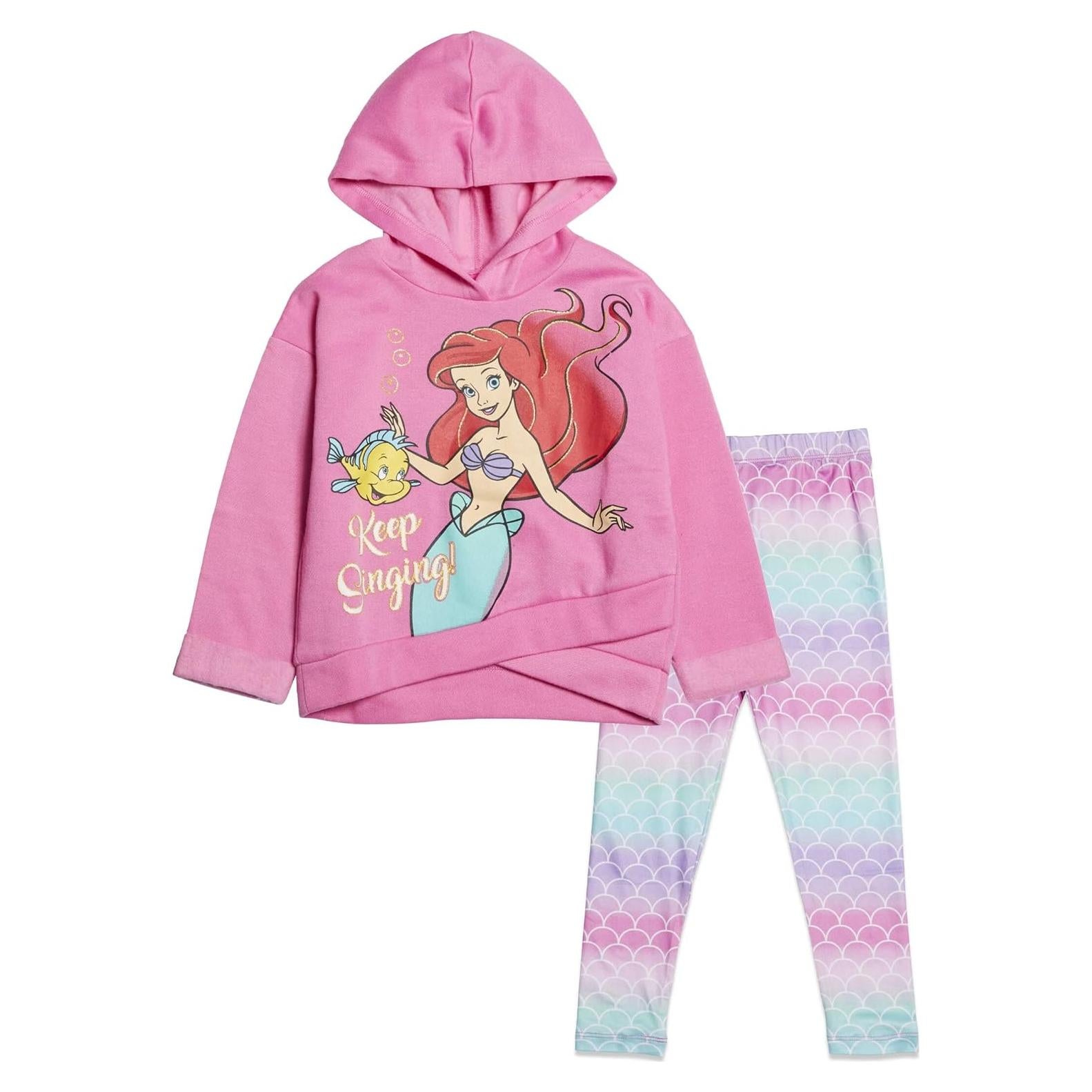 Sudadera con Capucha y Leggings Niña Princesa Ariel 4T