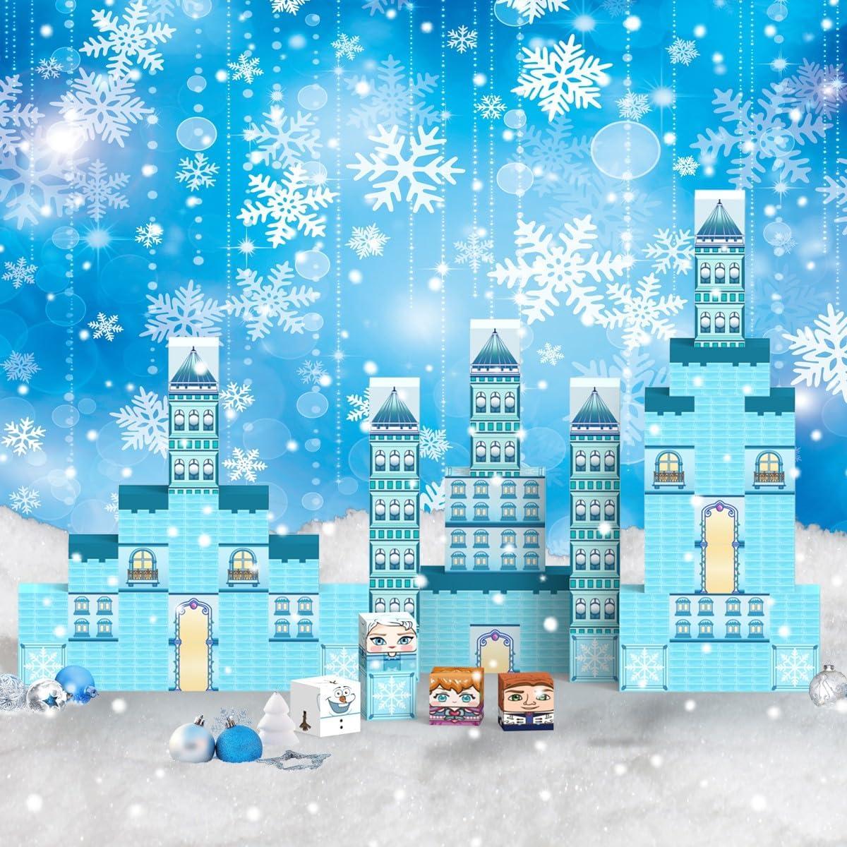 Set de Bloques Magnéticos Allenjoy 80PCS Castillo Princesa Hielo