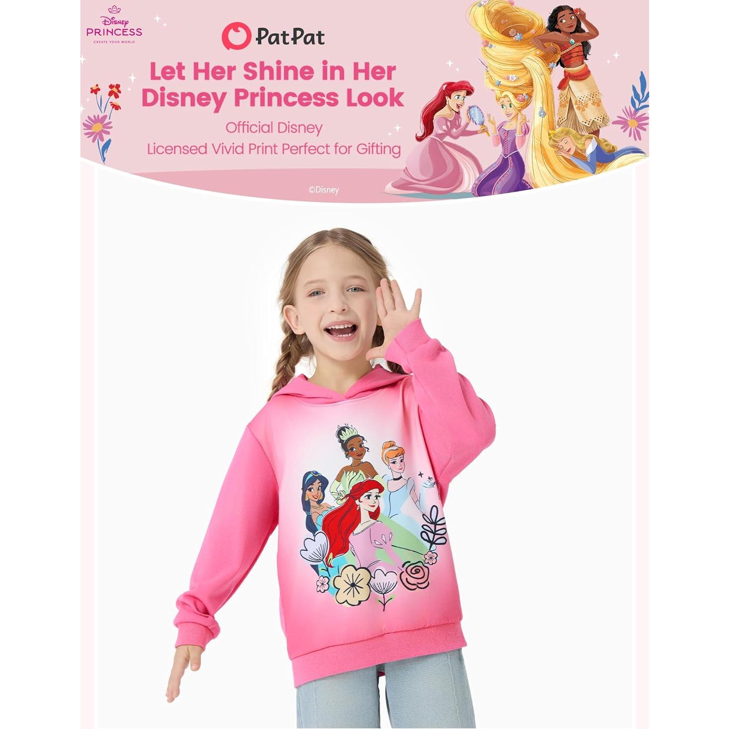Sudadera con Capucha Disney Princesas Rosa 4-5T Niñas