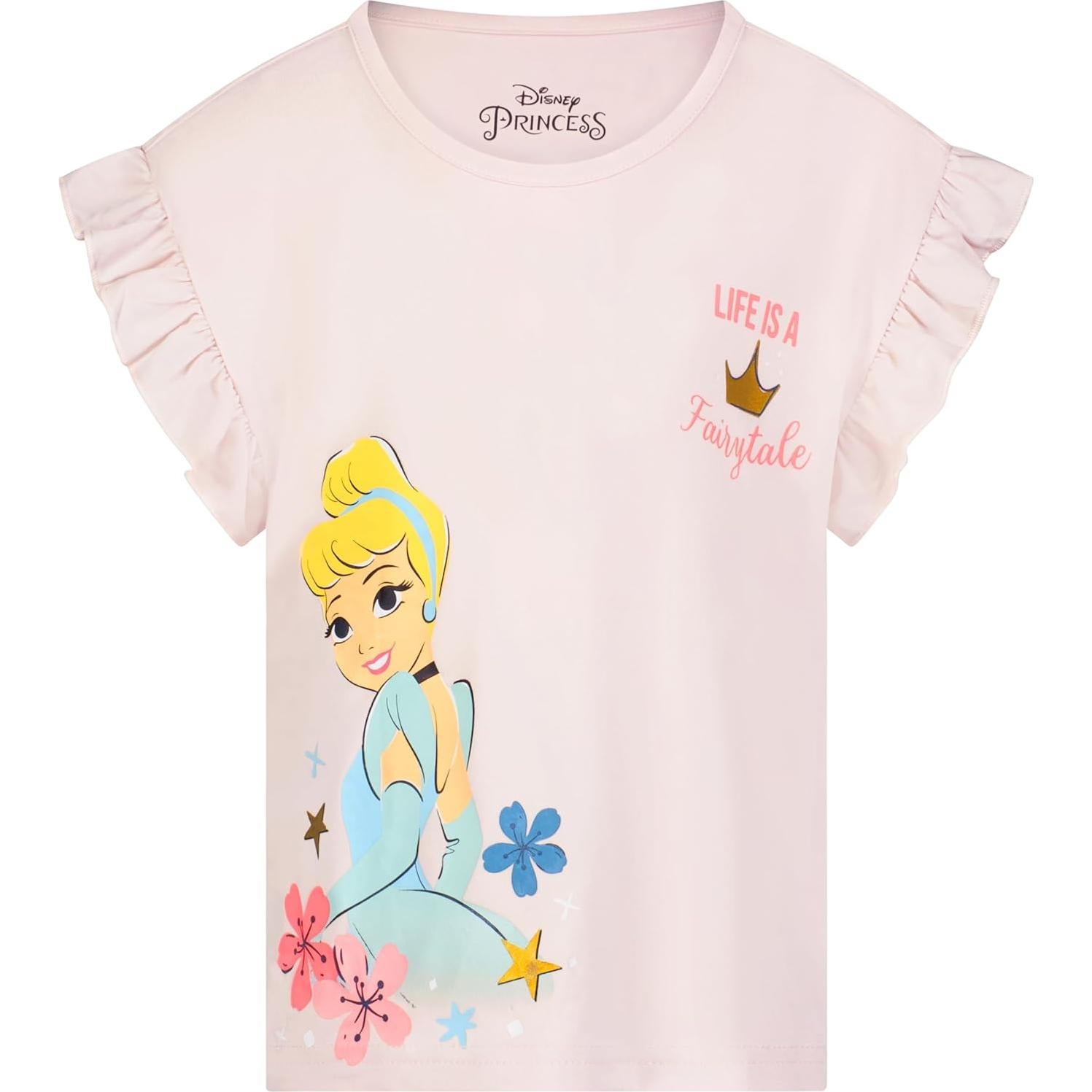 Conjunto de Sudadera, Camiseta y Pantalones Disney Princess 6X